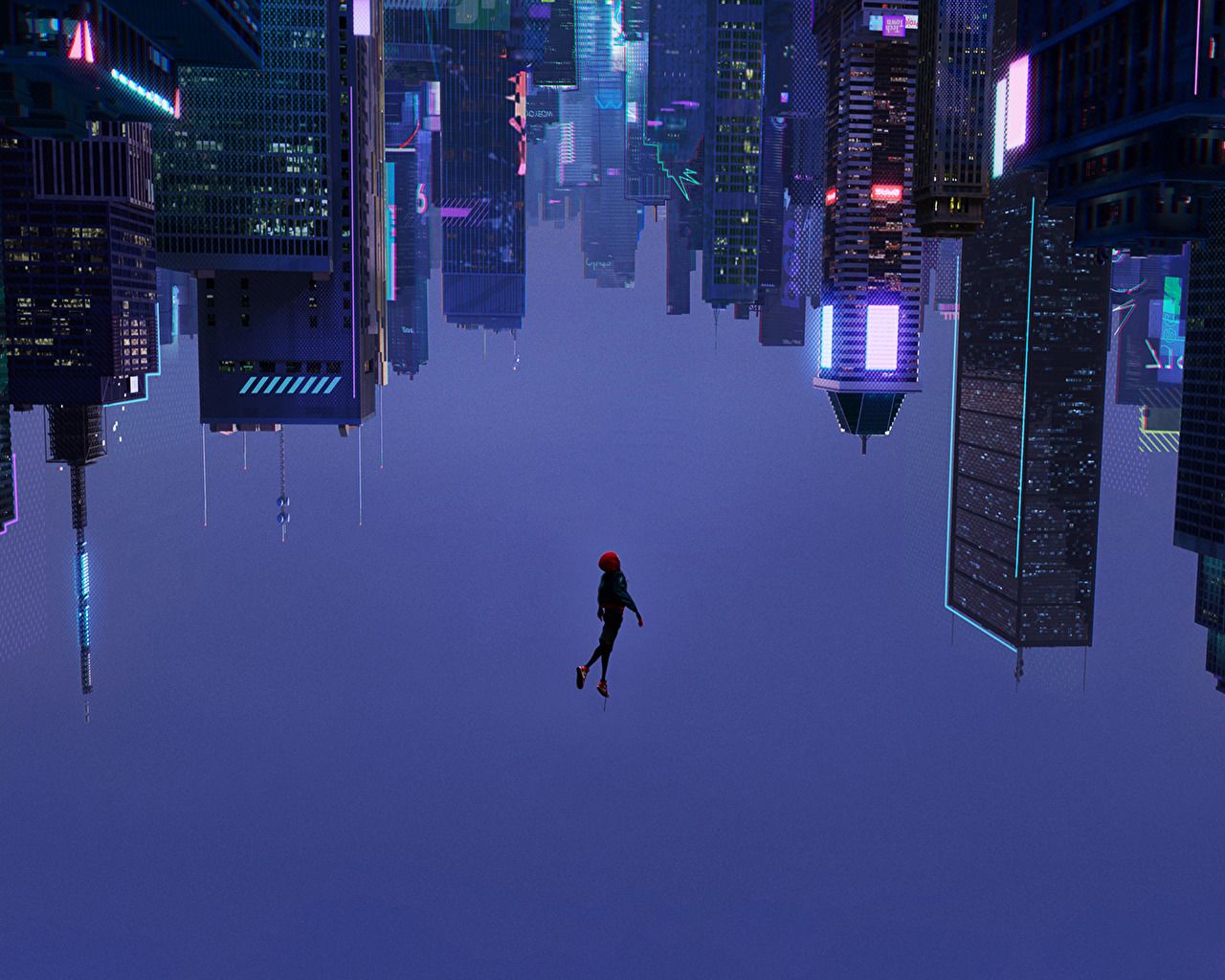 spider man into the spider verse leap of faith wallpaper
