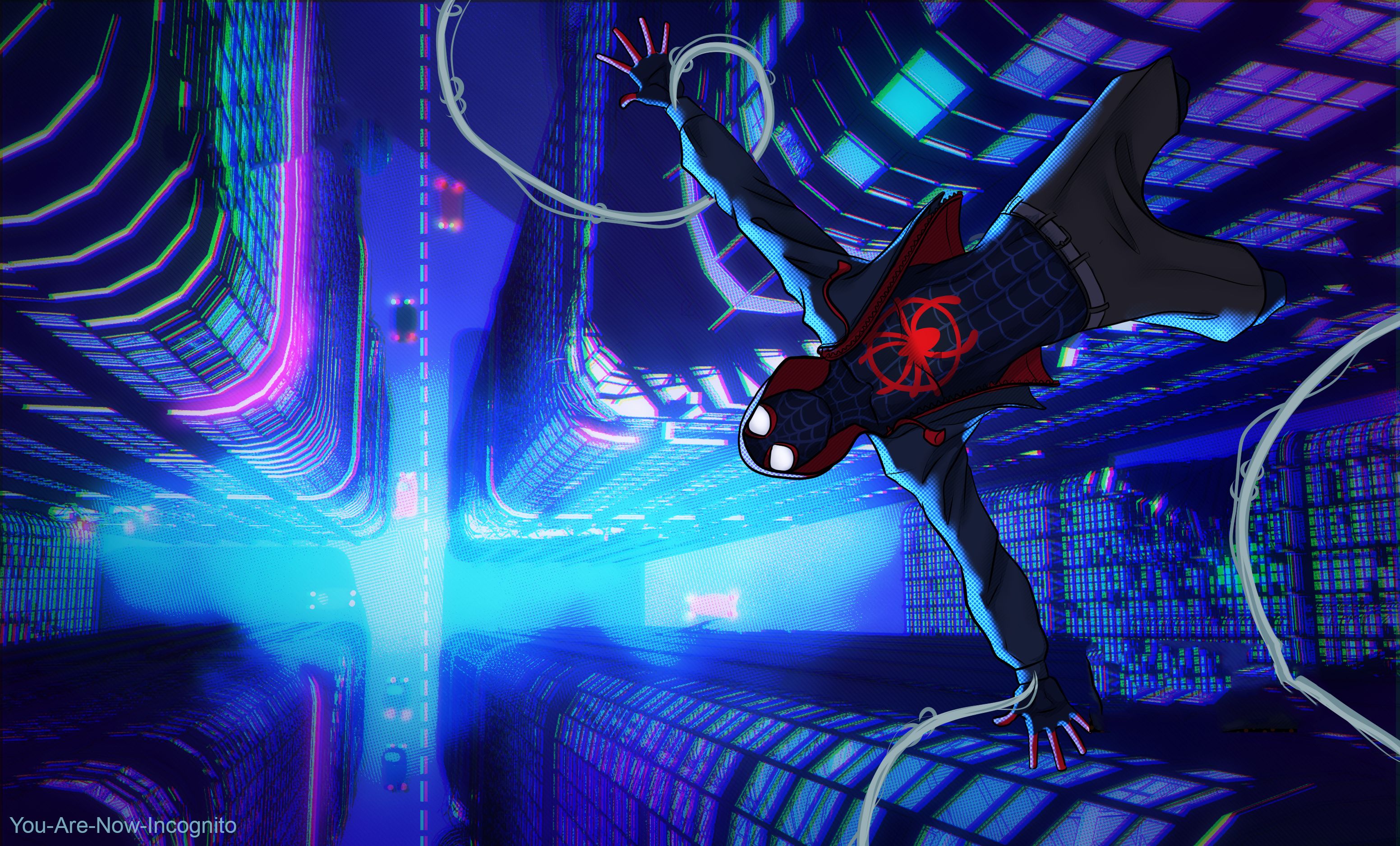 spider man into the spider verse leap of faith wallpaper