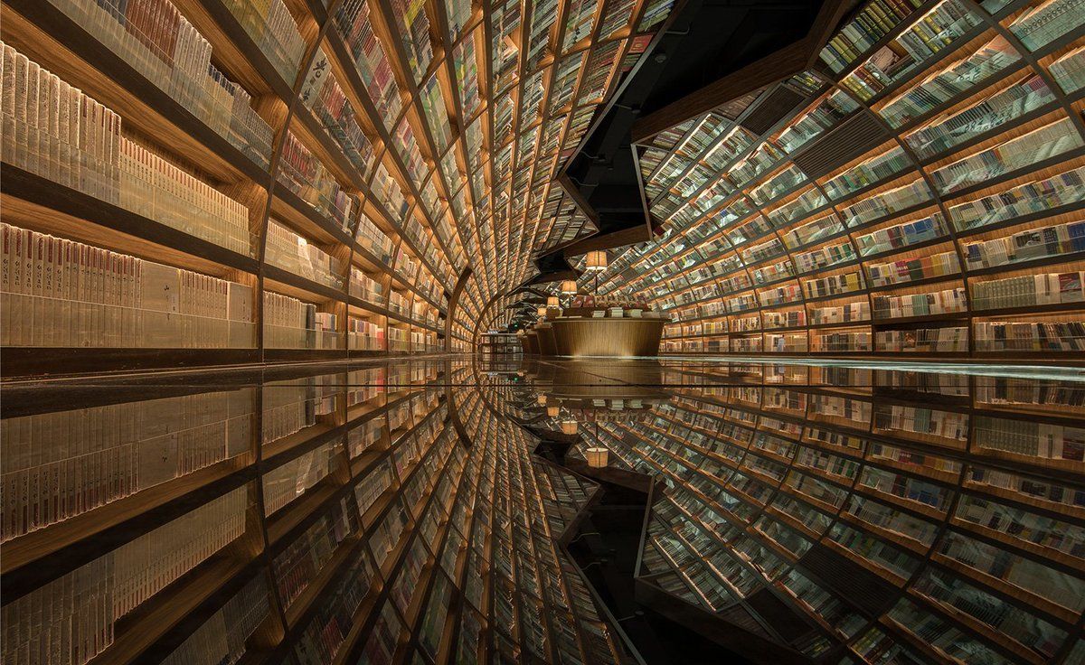 Wallpaper* Chinese bookstore filled with optical