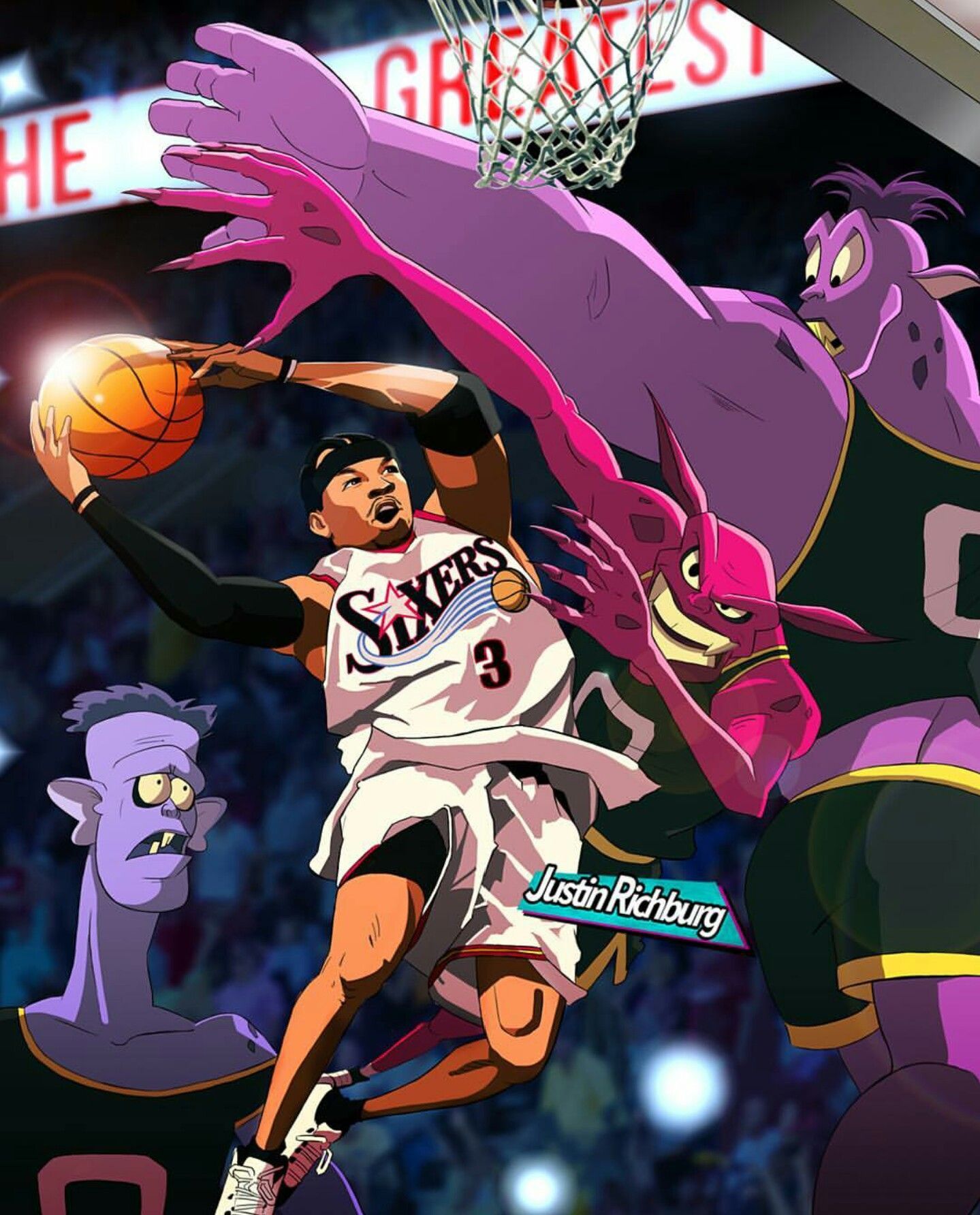 Allen Iverson Cartoon Wallpapers - Wallpaper Cave