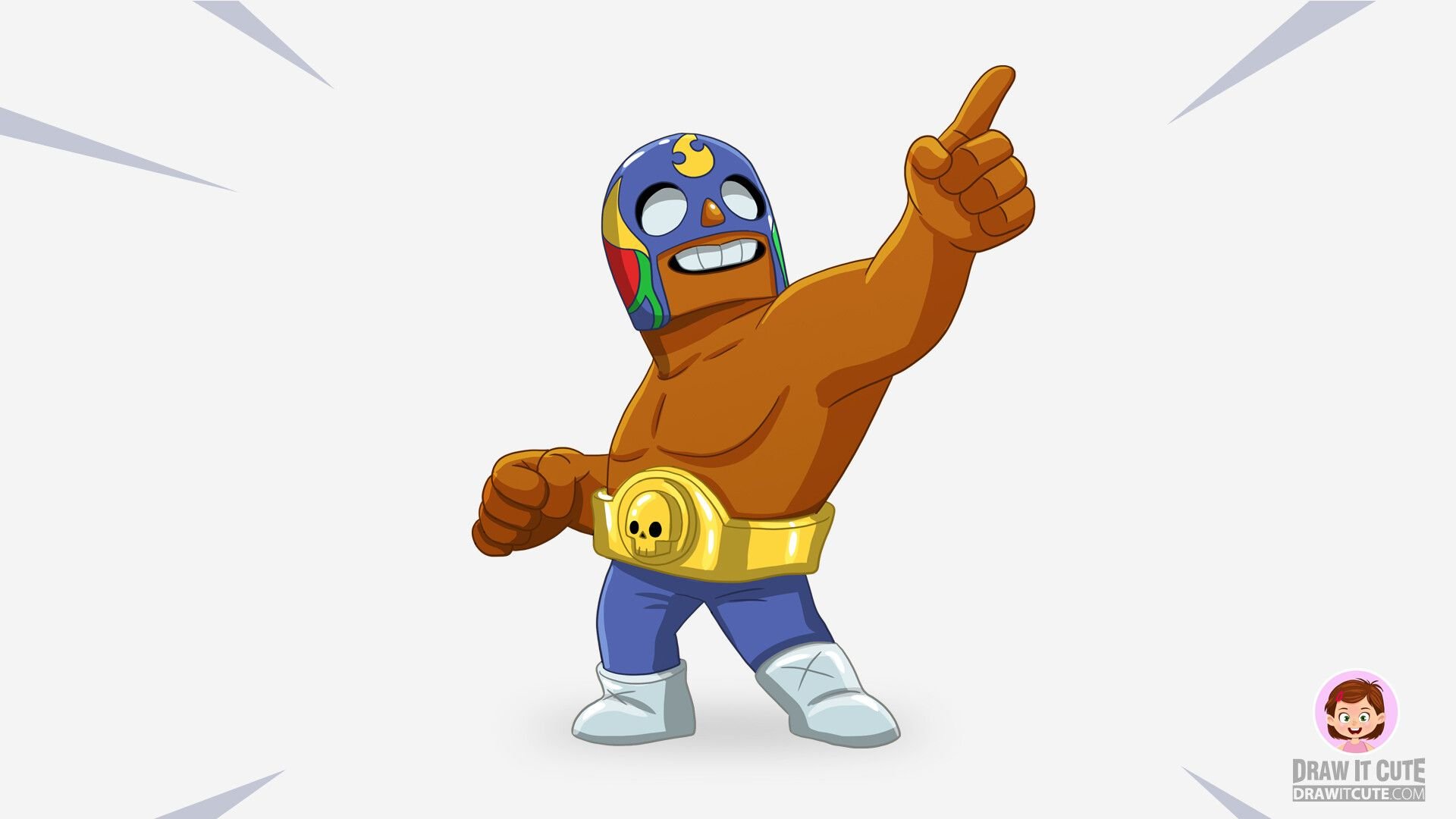 How to Draw El Primo super easy. Brawl Stars drawing
