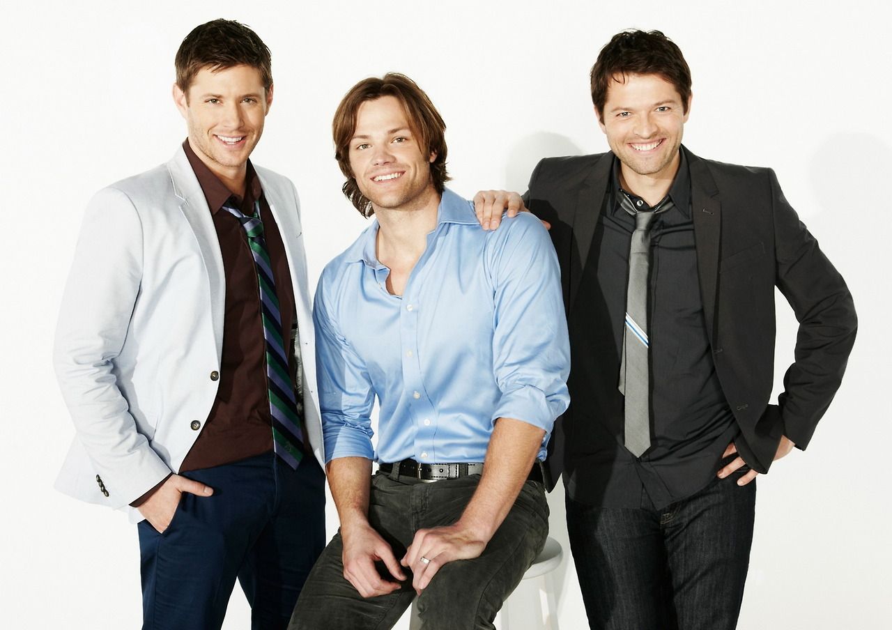 Misha Collins Jensen Ackles Jared Padalecki Goofy