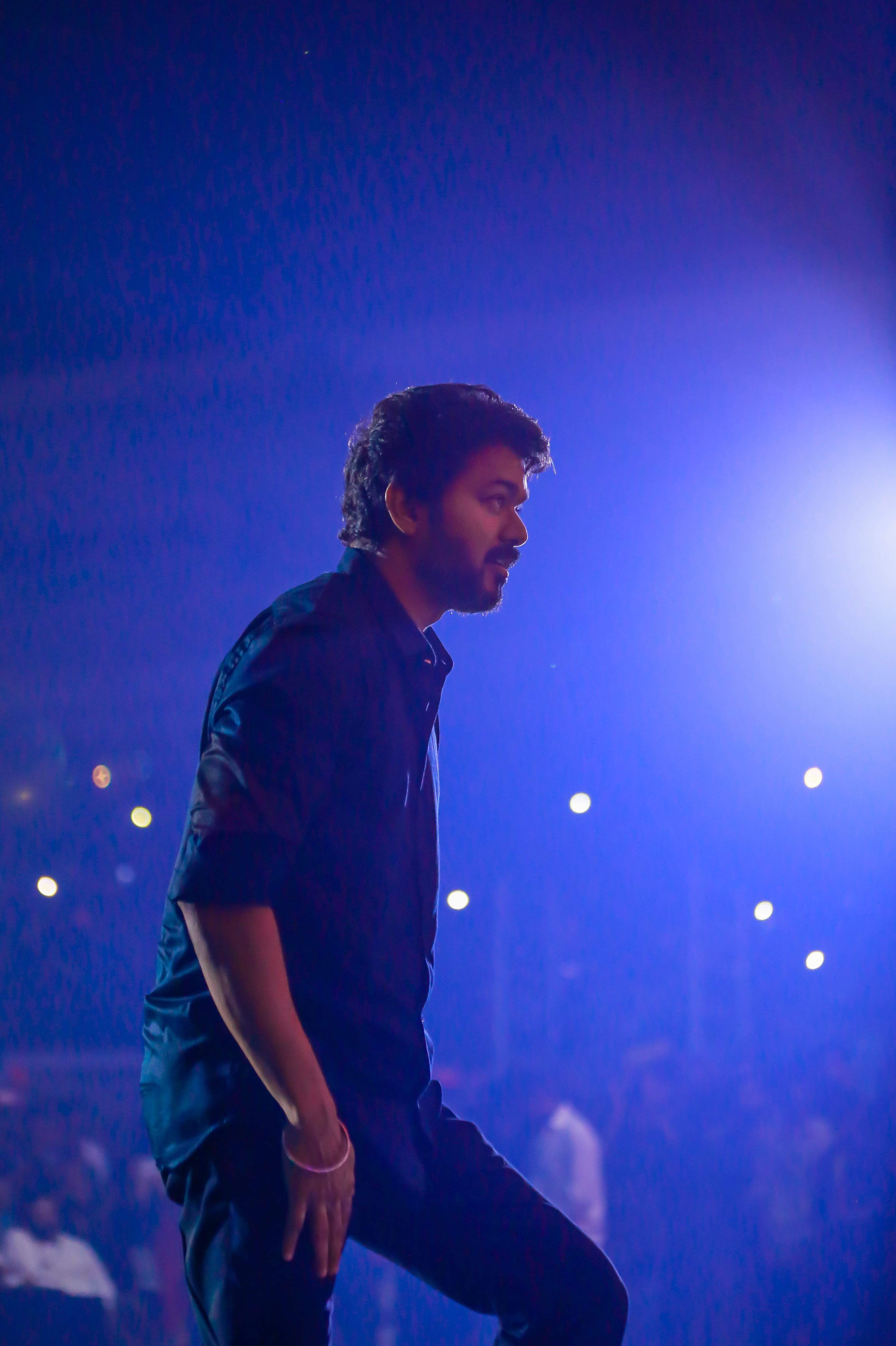 Brand new stills from the audio launch of the Vijay starrer Bigil