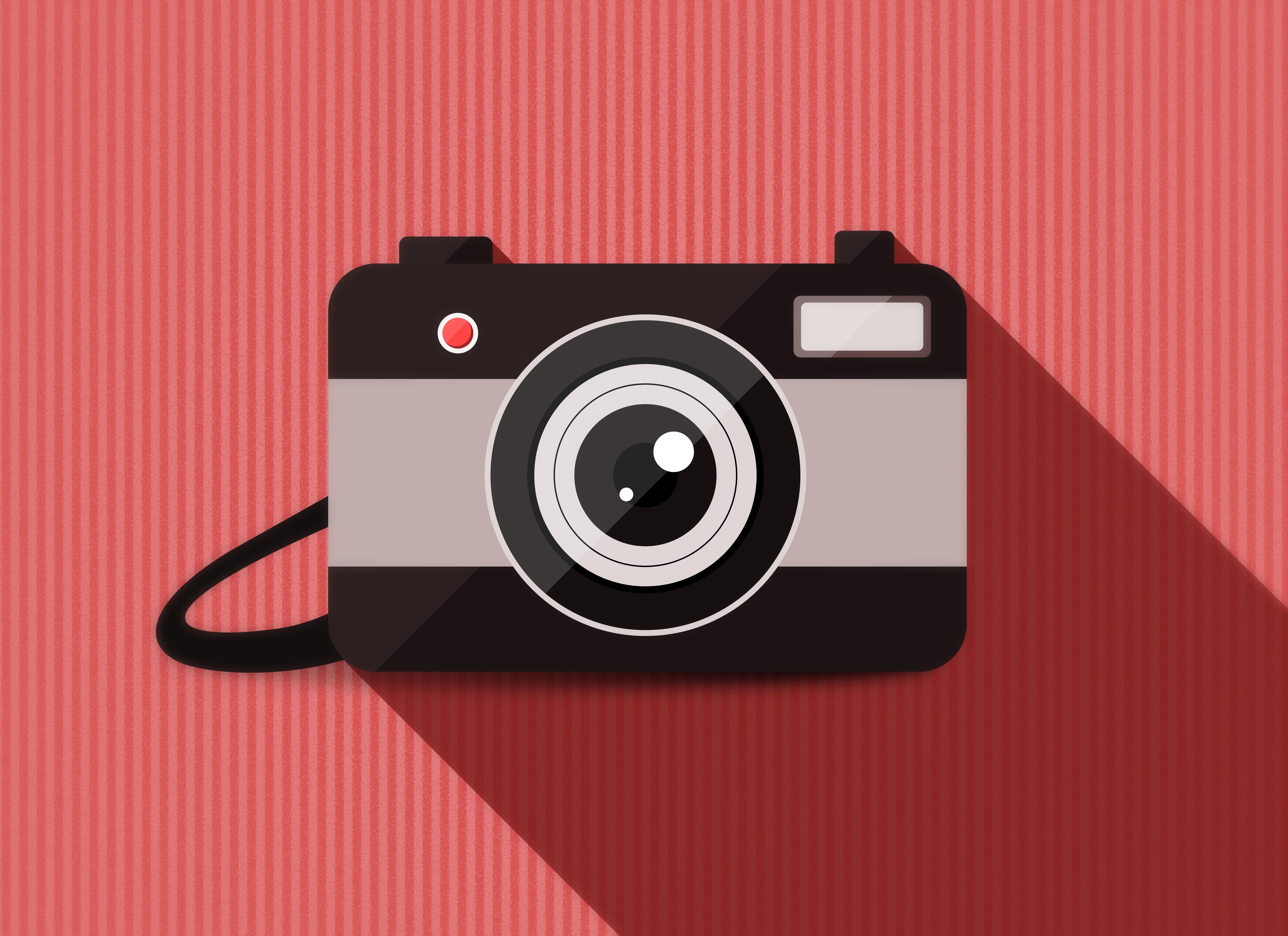 Camera Vector Minimalism 4k 5k, HD Artist, 4k Wallpaper, Image, Background, Photo and Picture
