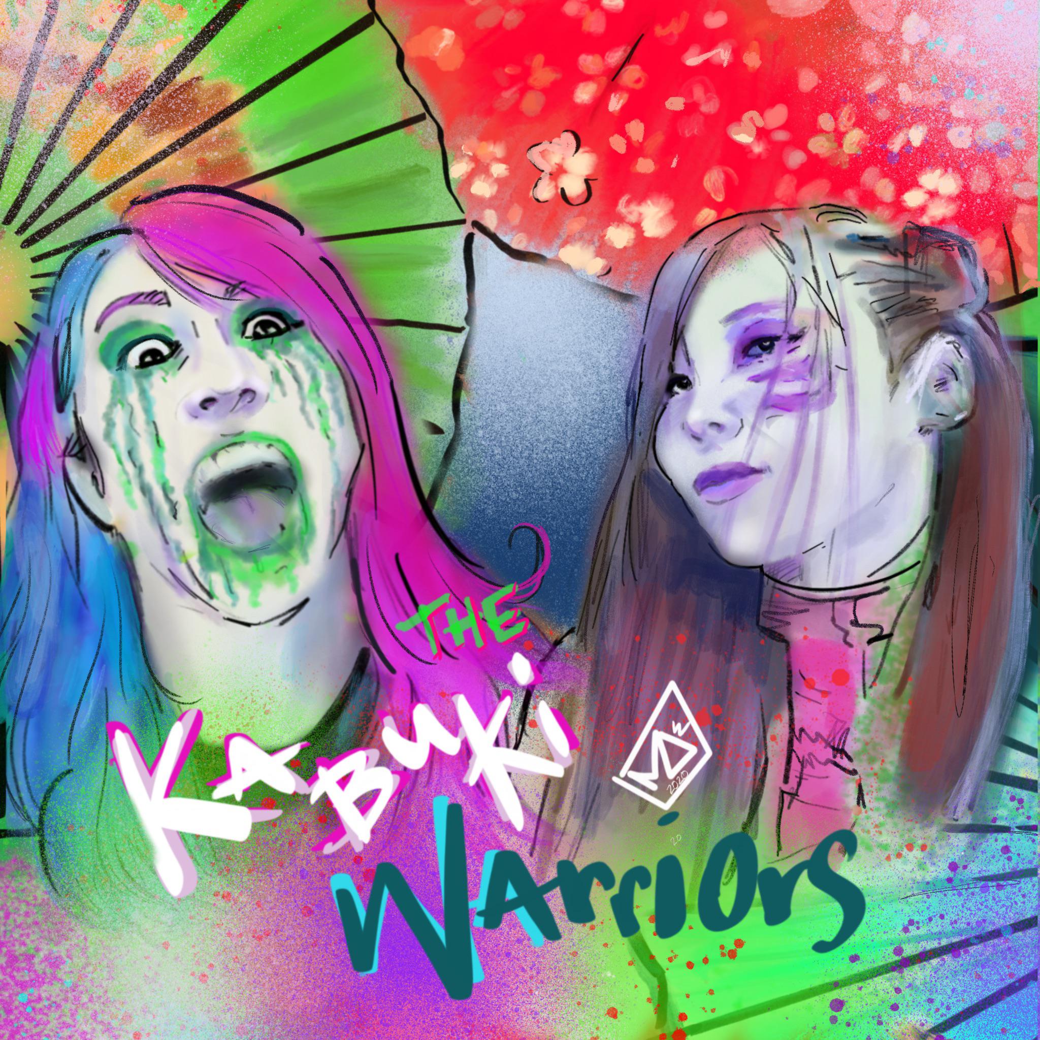 Draw a Wrestler Wednesday: Asuka and Kairi Sane, The Kabuki Warriors