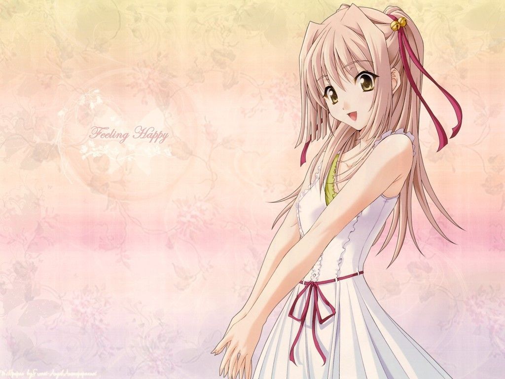 Happy Anime Girl HD Wallpaper 21936