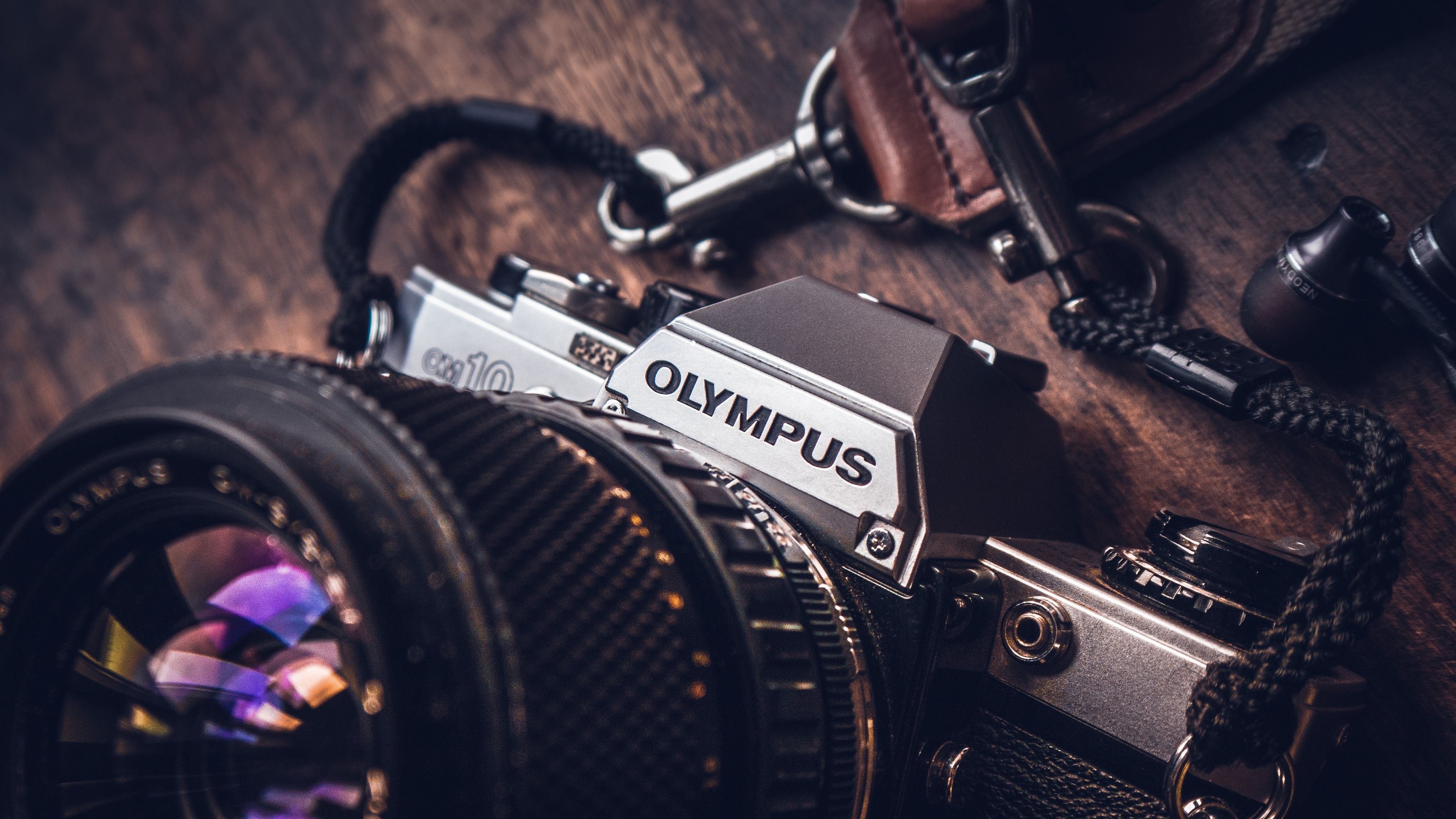 Olympus, Camera, Logo 4K Wallpaper, HD Hi Tech 4K