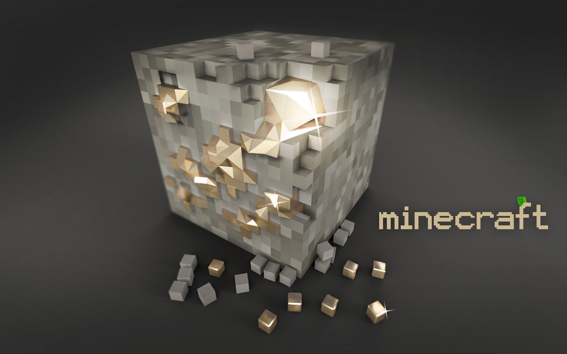 Free download Minecraft Picture 3D minecraft gold wallpaper
