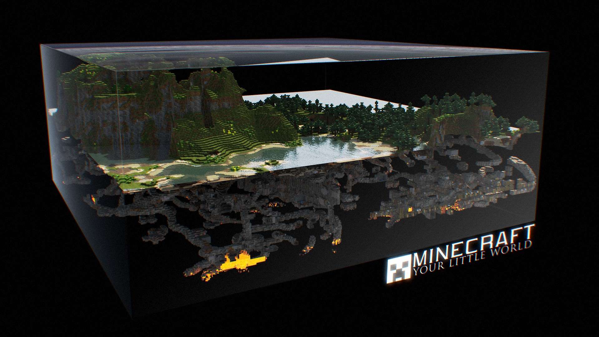 3D Minecraft Wallpaper