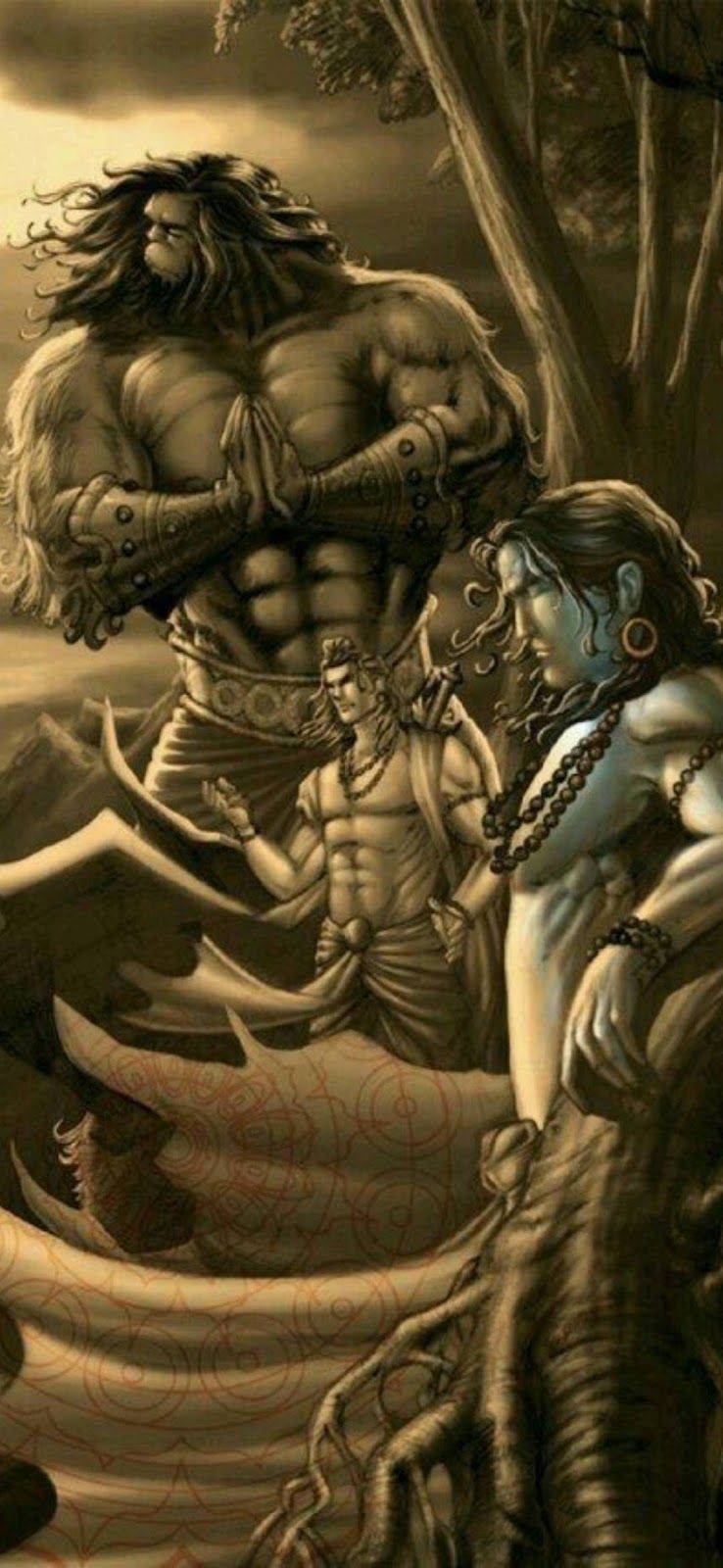hindu god image with good morning. Lord hanuman