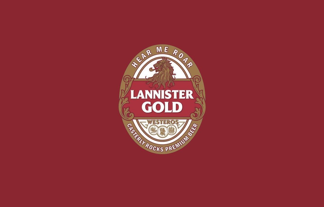 Wallpaper minimalism, lion, movie, beer, Game of Thrones, Song