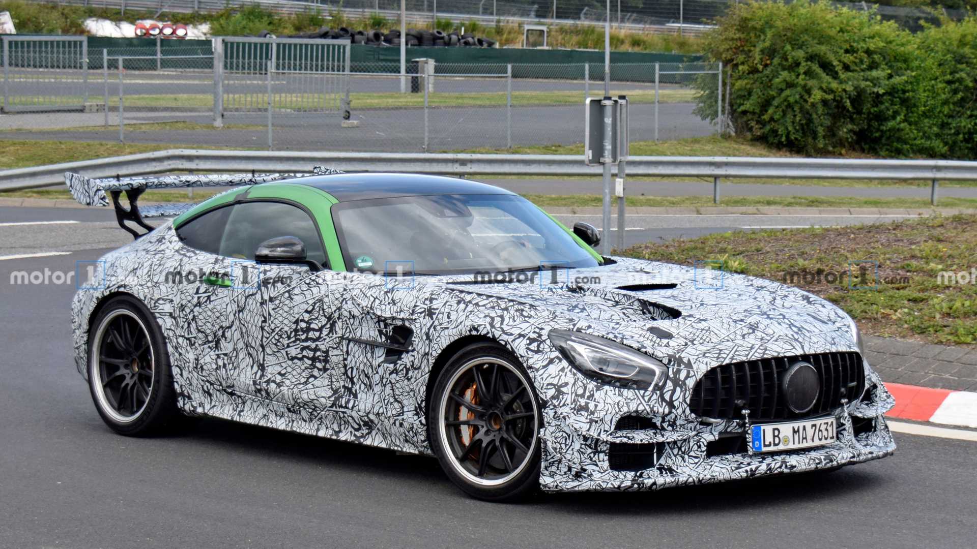 Mercedes AMG GT R Black Series Spied With Wild Wings At The 'Ring
