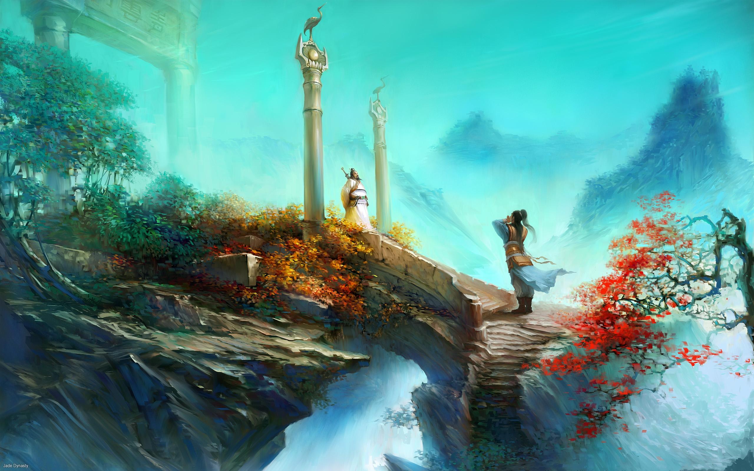 Jade Dynasty fantasy asian oriental wallpaperx1600