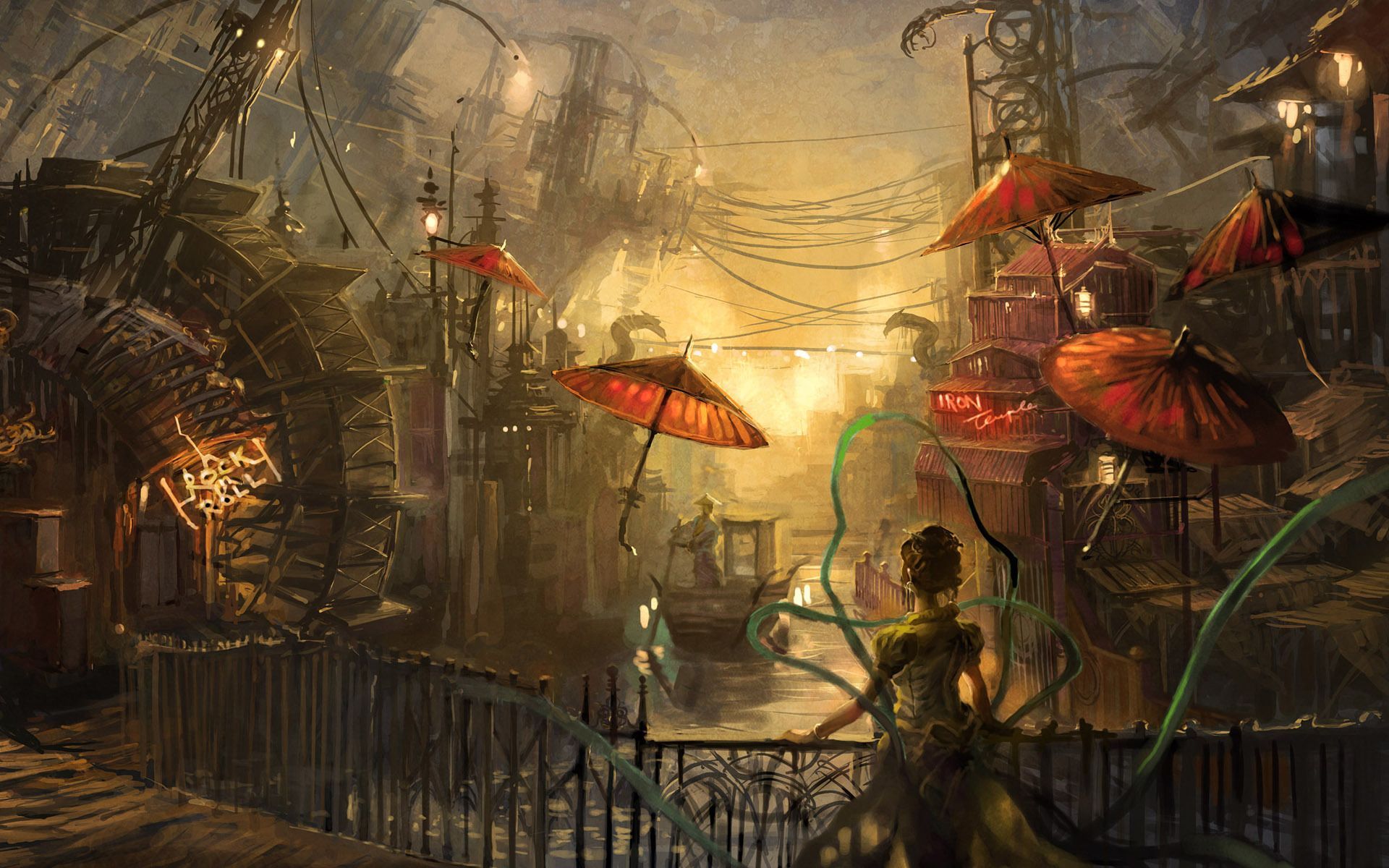 Asian Steampunk [1920x1200], wallpaper. Steampunk wallpaper