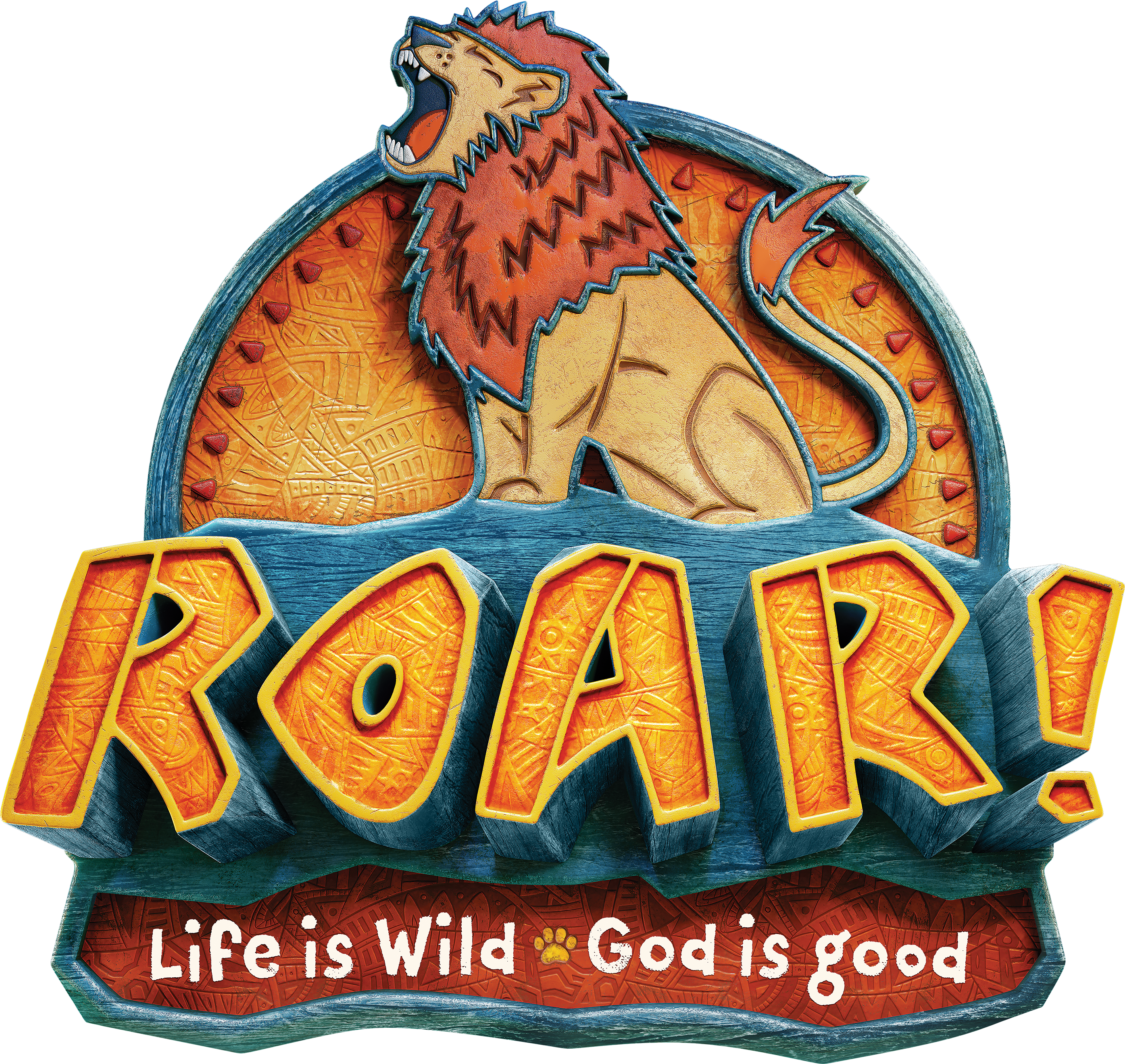 Download the Roar VBS logo pack here! #roarvbs #groupvbs #roarlogo