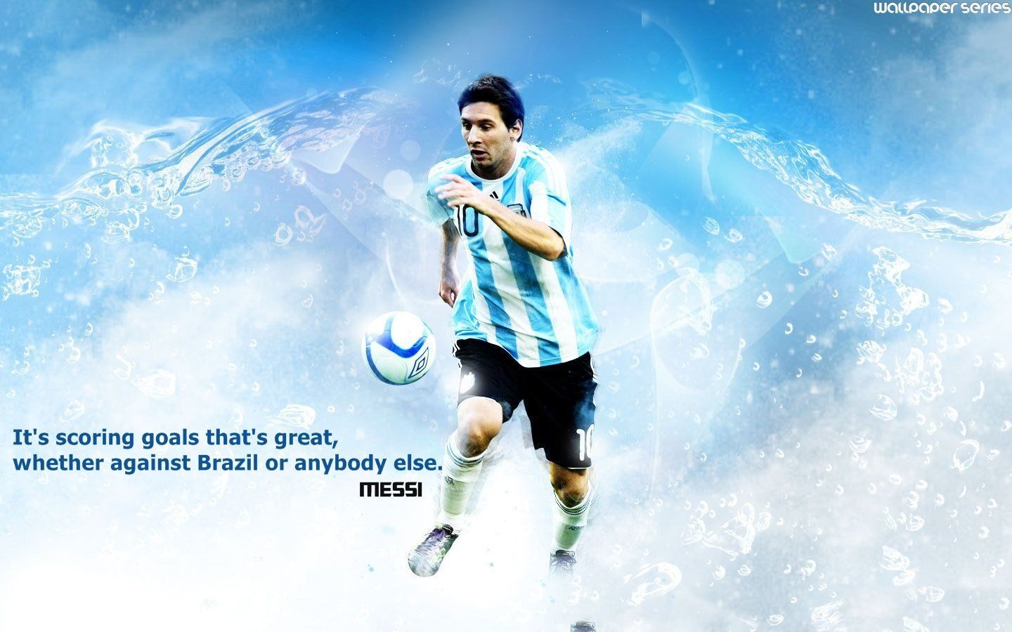 Lionel Messi Quotes Wallpaper HD Background Free Download