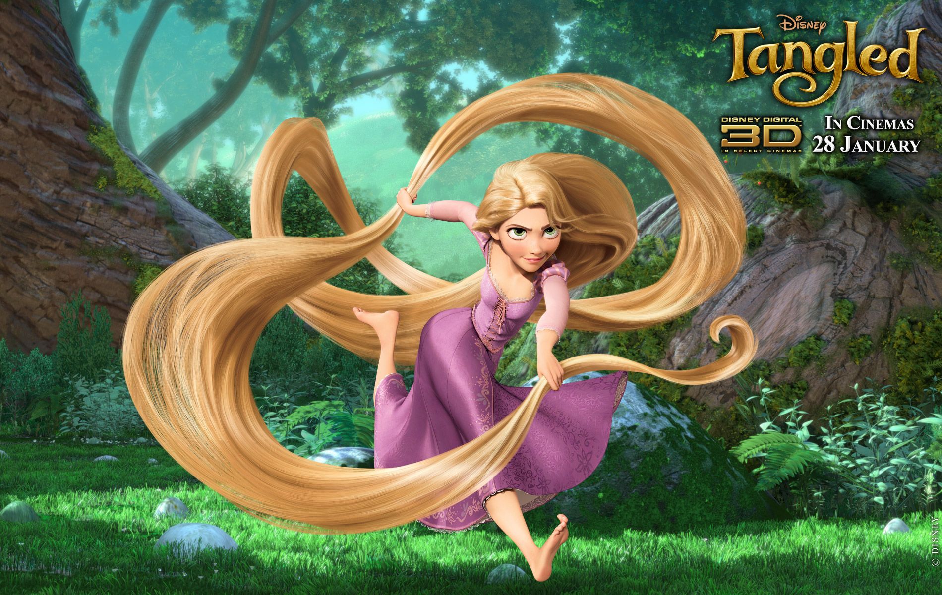Disneys Tangled Rapunzel Widescreen Wallpaper for iPad Air 2