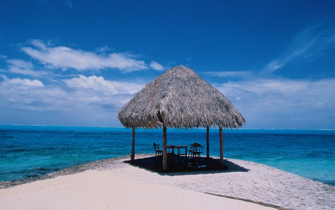 Beach house wallpaper. Beach house