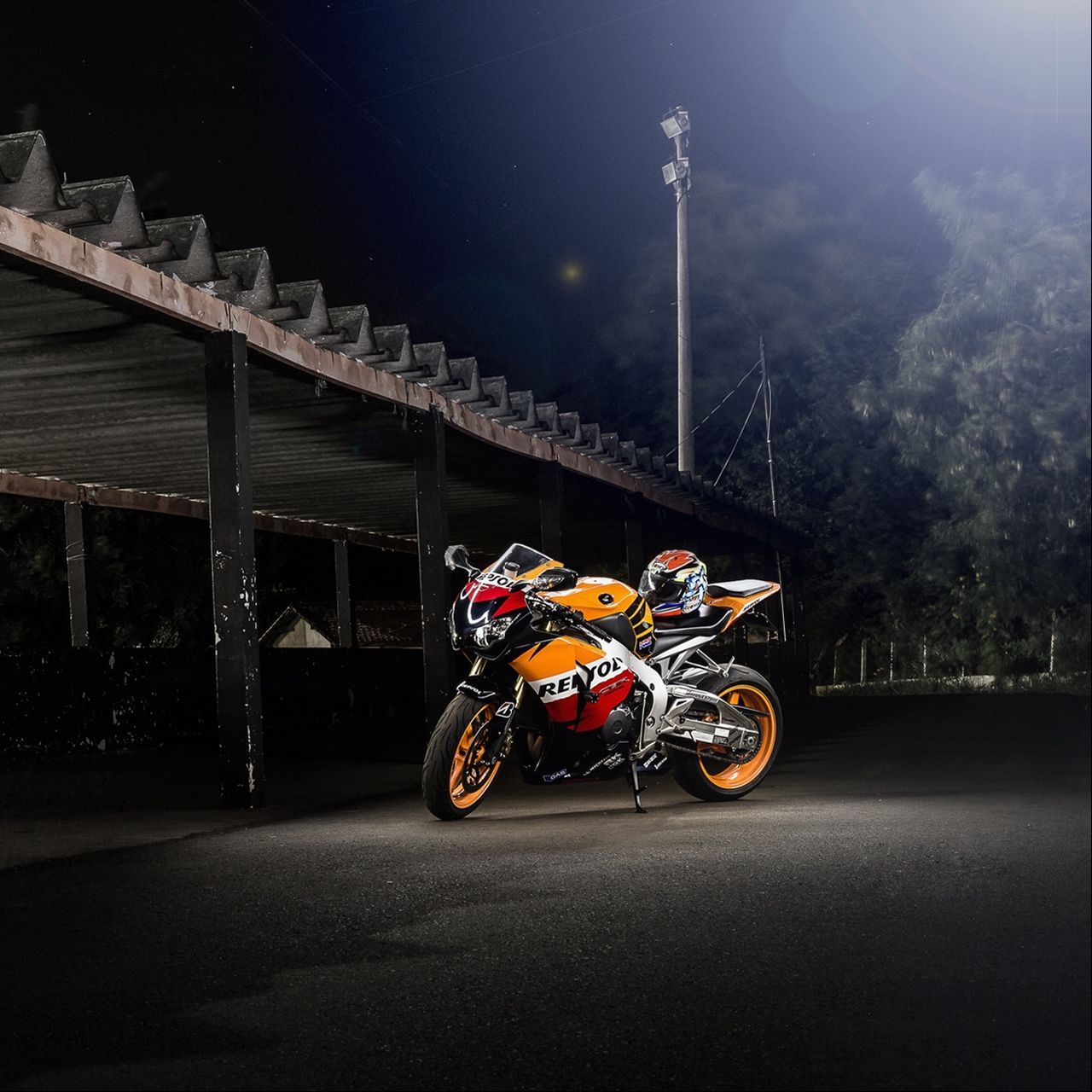 Download wallpaper 1280x1280 honda, cbr1000rr, repsol, motorcycle