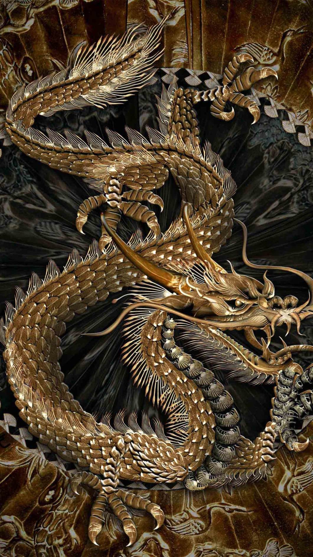 Black and Gold Dragon Wallpaper Free Black and Gold Dragon