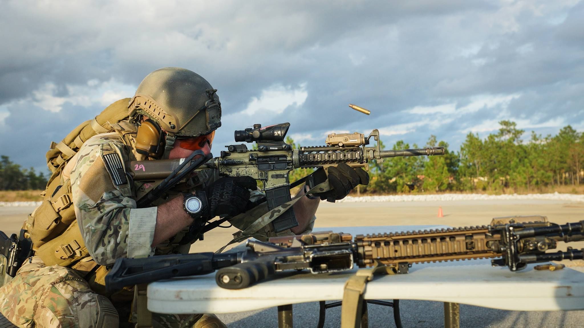 Green Berets from 3rd Special Forces Group (Airborne) engage their