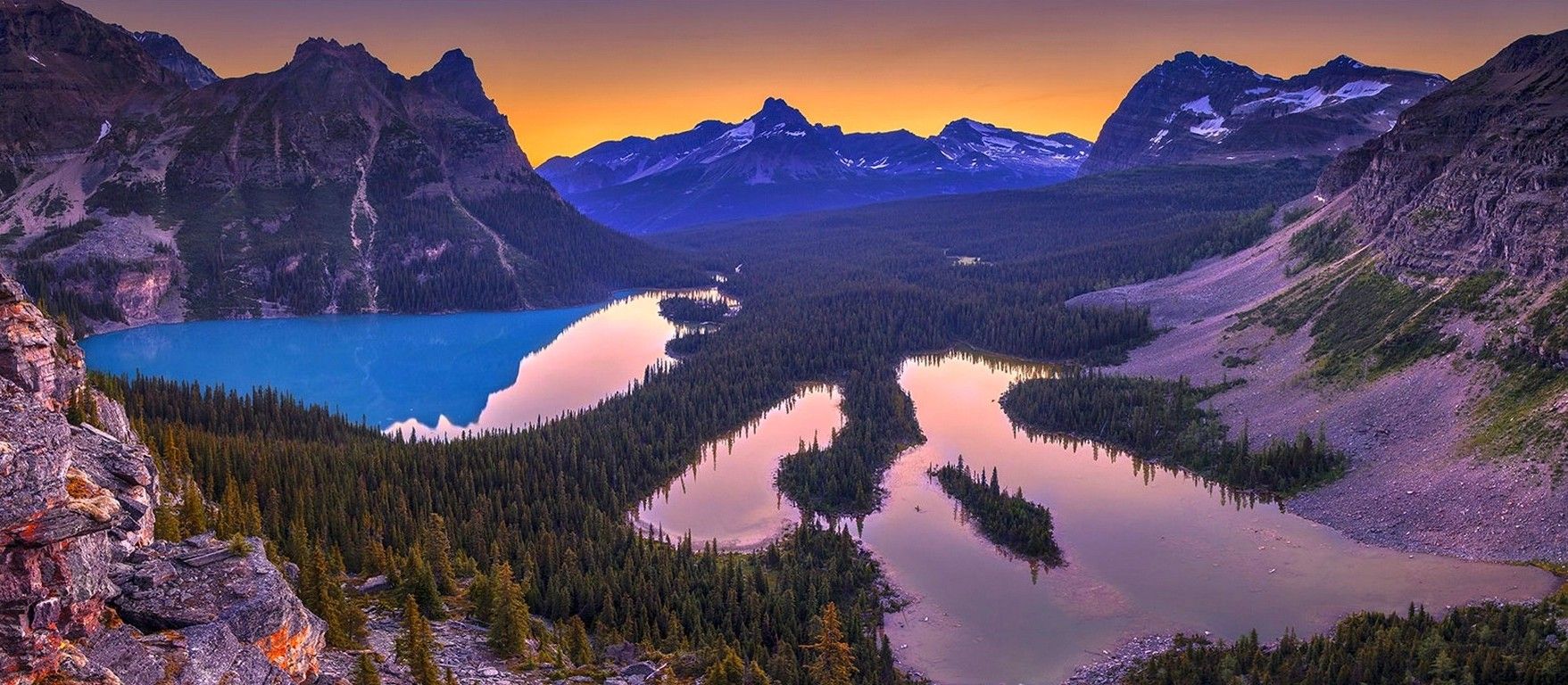 Yoho National Park, British Columbia, Canada, Mountain, Valley