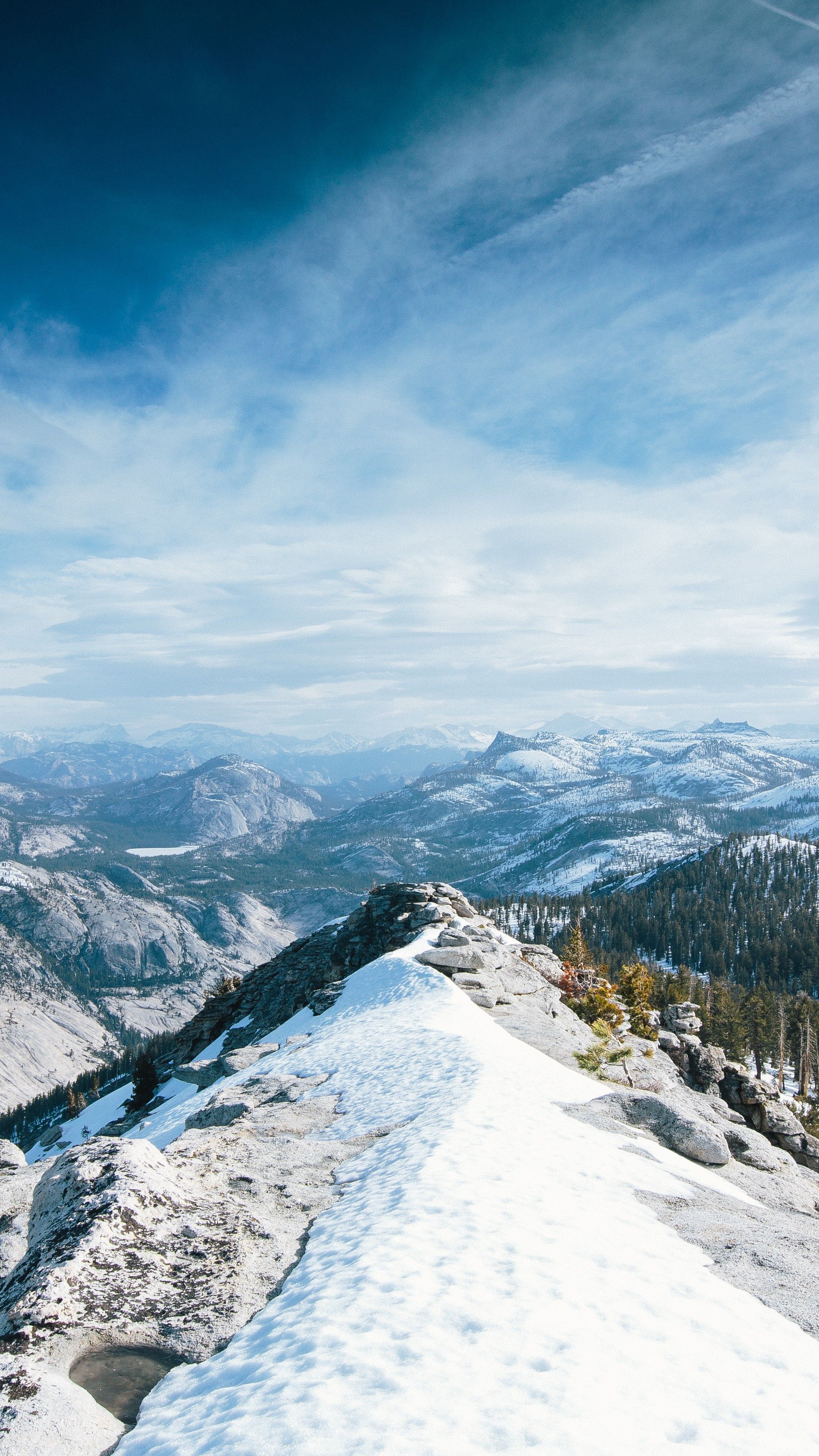 Wallpaper Yosemite, 5k, 4k wallpaper, 8k, winter, snow, forest, OSX, apple, mountains, Nature