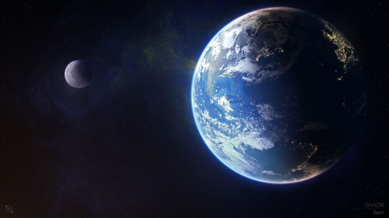 Wallpaper Earth, Moon, 4K, 8K, Space