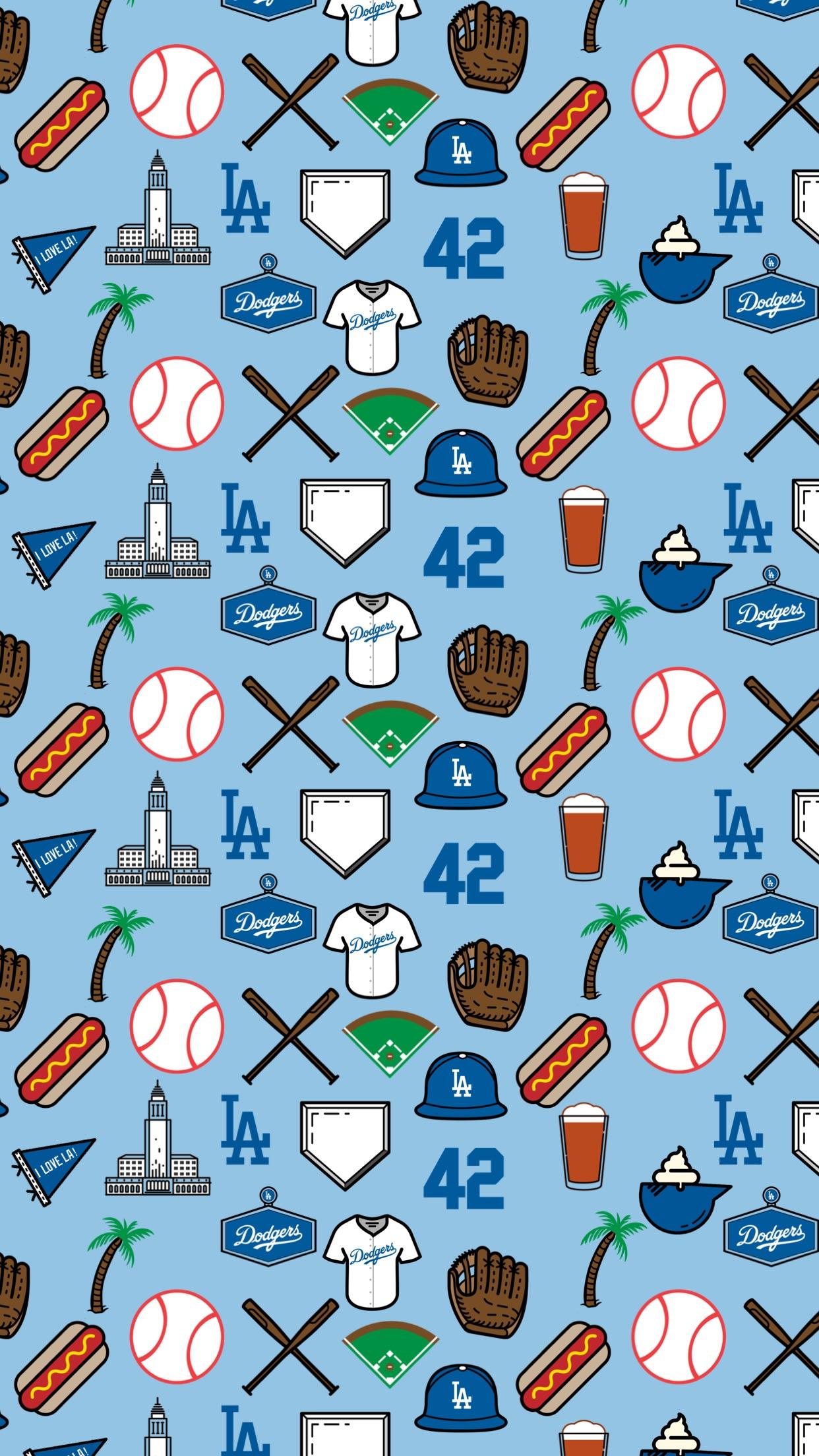 Wallpaper Baseball Los Angeles Dodgers Logo Mlb  Wallpaperforu
