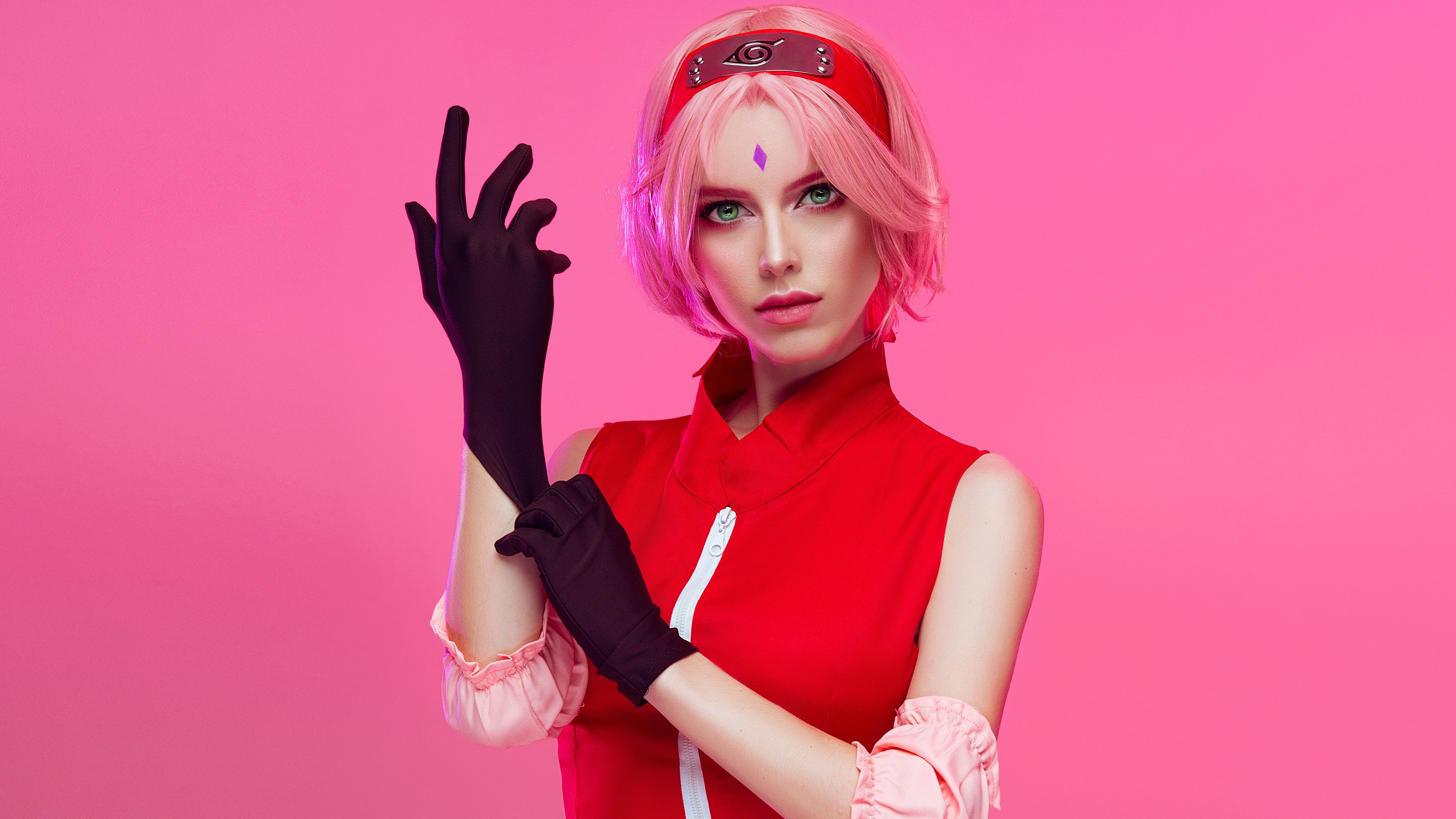 Wallpaper 4k Sakura Haruno From Naruto Cosplay 4k Wallpaper