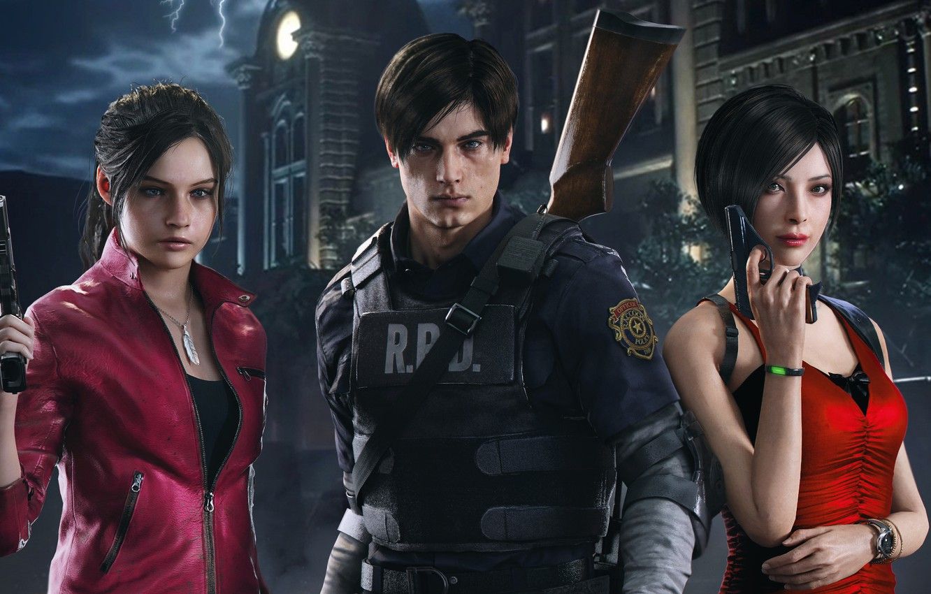 Wallpaper Resident Evil, Ada Wong, Claire Redfield, Leon S. Kennedy, Resident Evil - for desktop, section игры