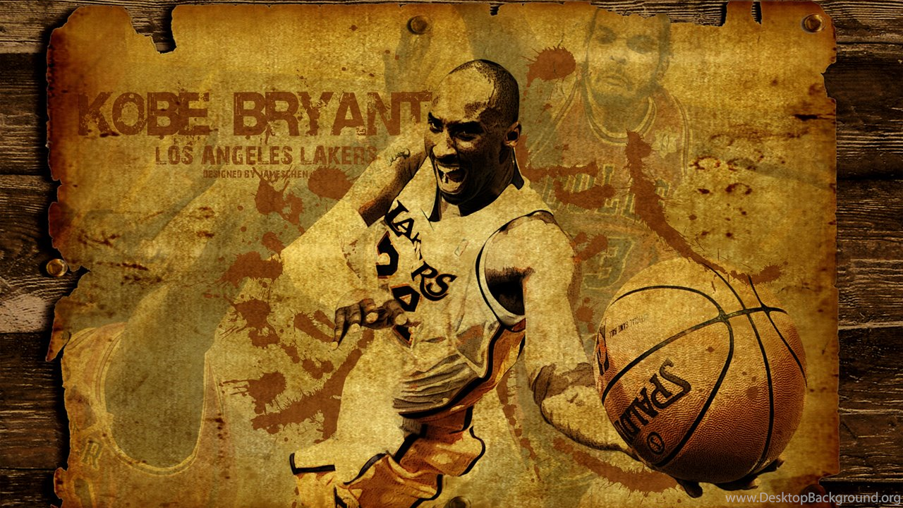 Vintage Kobe Bryant Lakers Basketball Wallpaper Streetball