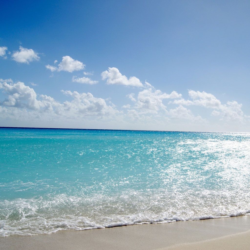Tropical beach iPad Wallpaper. Ocean wallpaper, Ocean sky, Ocean
