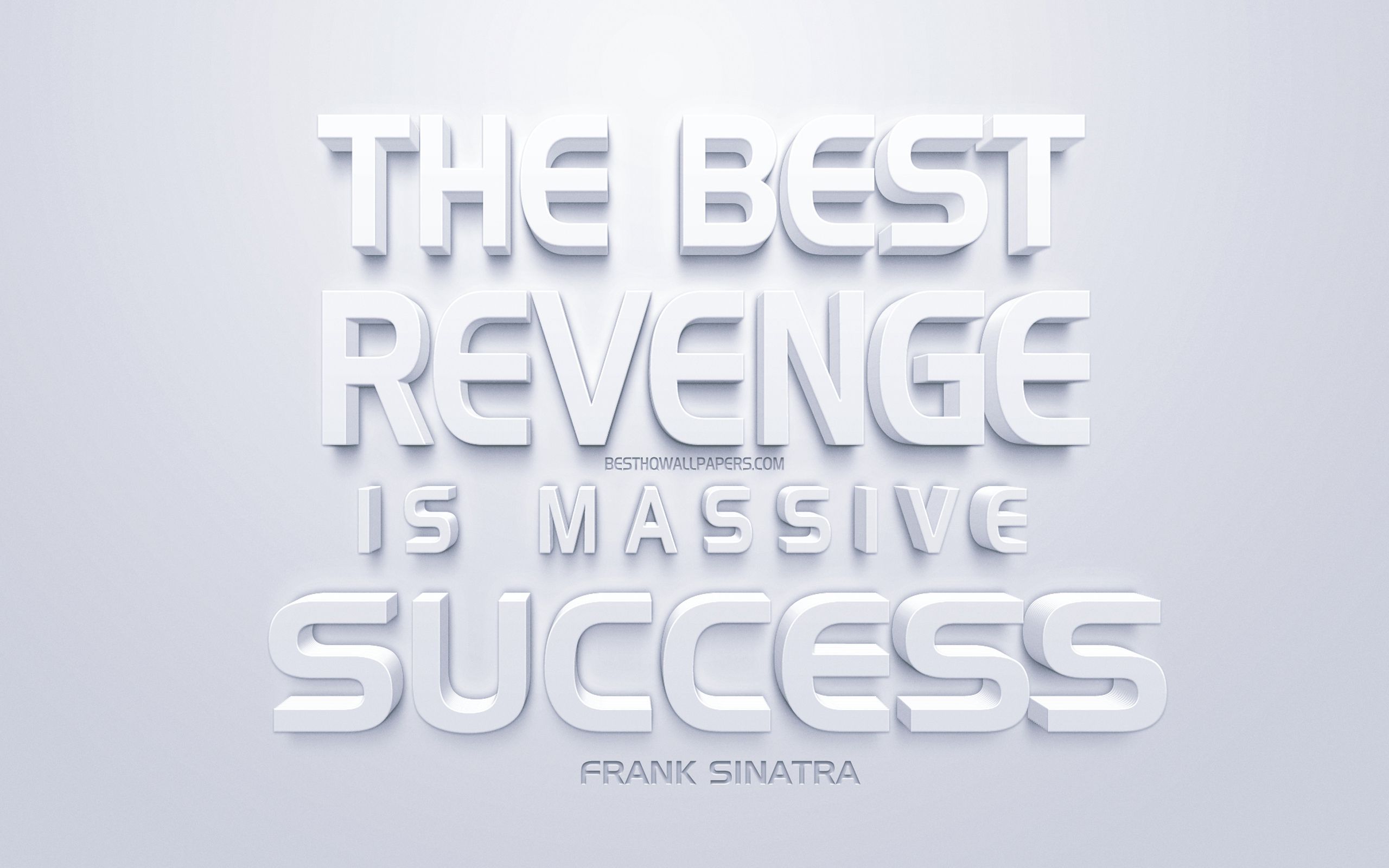 Download wallpaper The best revenge is massive success, Frank