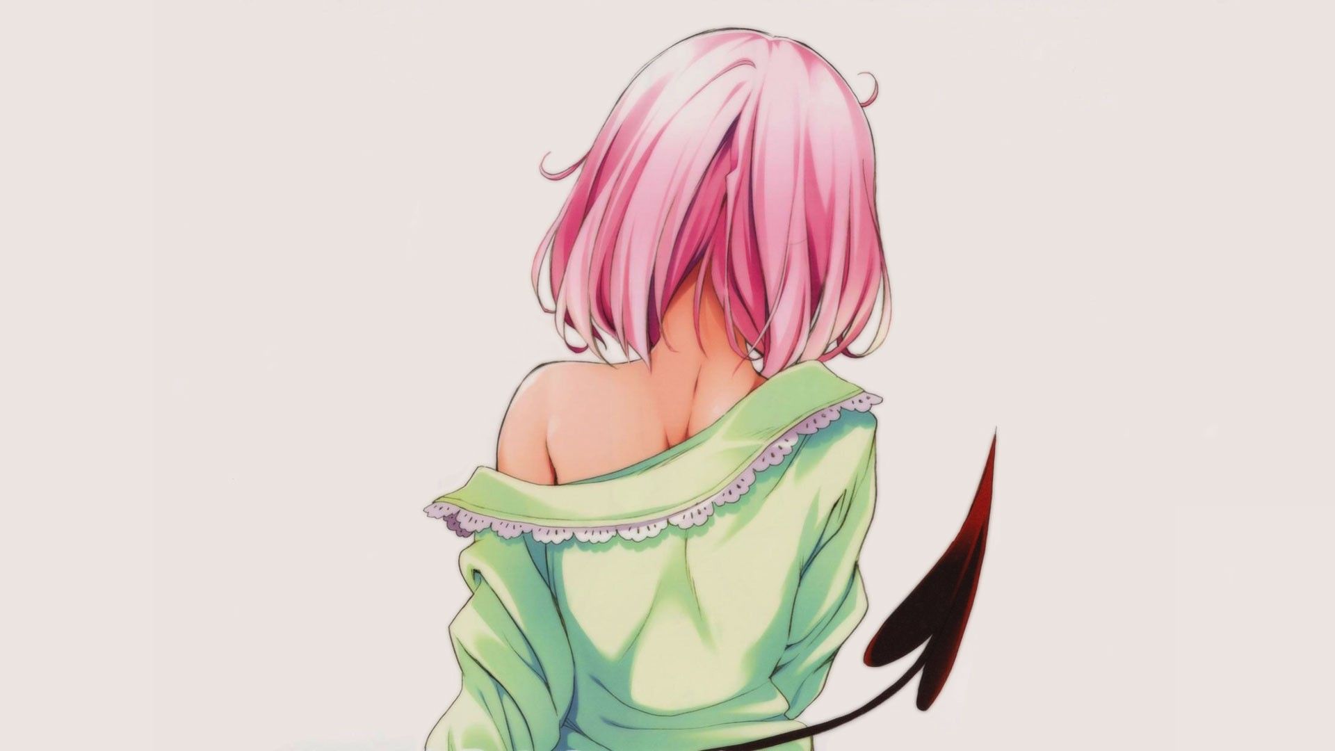 Full HD Wallpaper short hair pink girl tail, Desktop Background