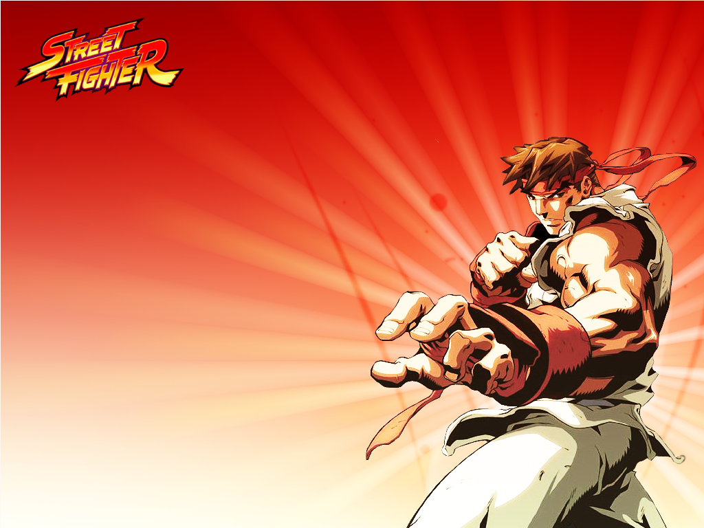 Ryu hoshi character of street fighter in the style of street