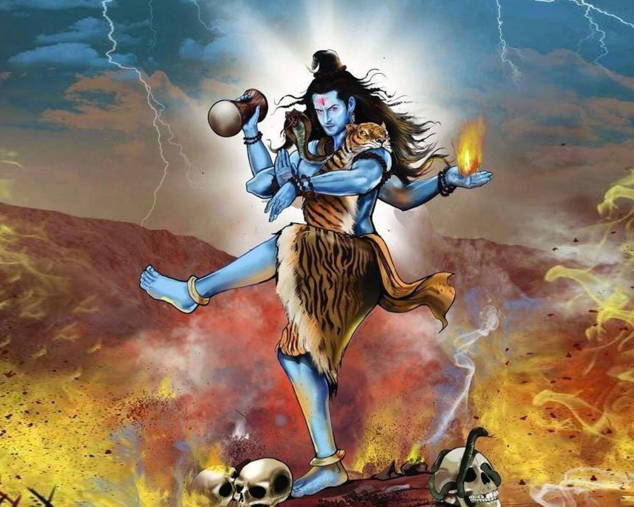 Free download Angry Lord Shiva Tandav Desktop Image HD Wide HD