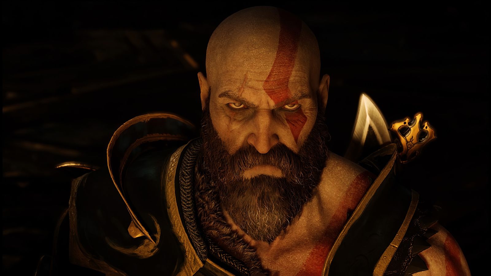 Kratos Angry Eyes God Of War 4 1600x900 Resolution HD 4k