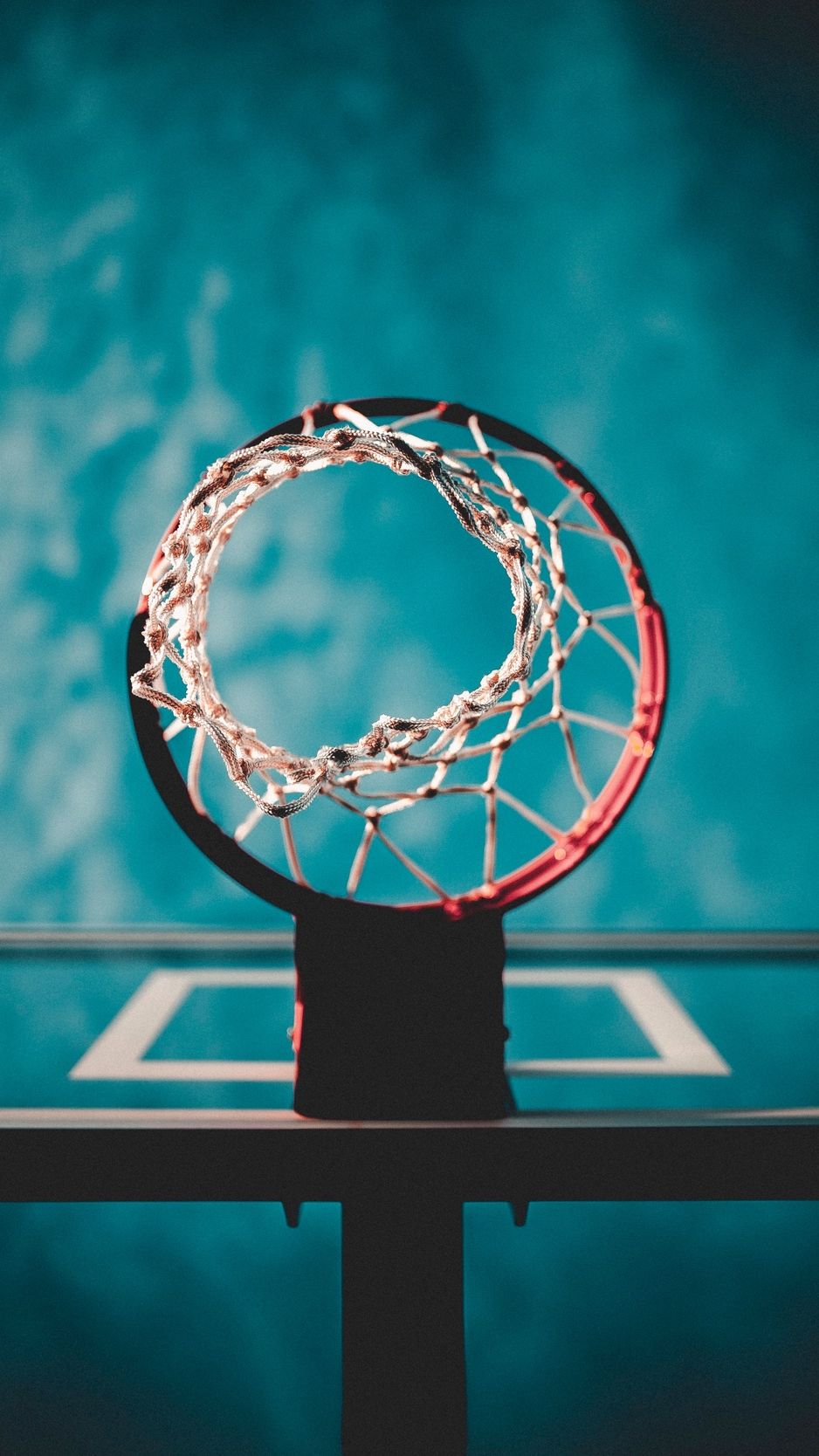 Basketball ring, mesh, blur wallpaper, background iphone