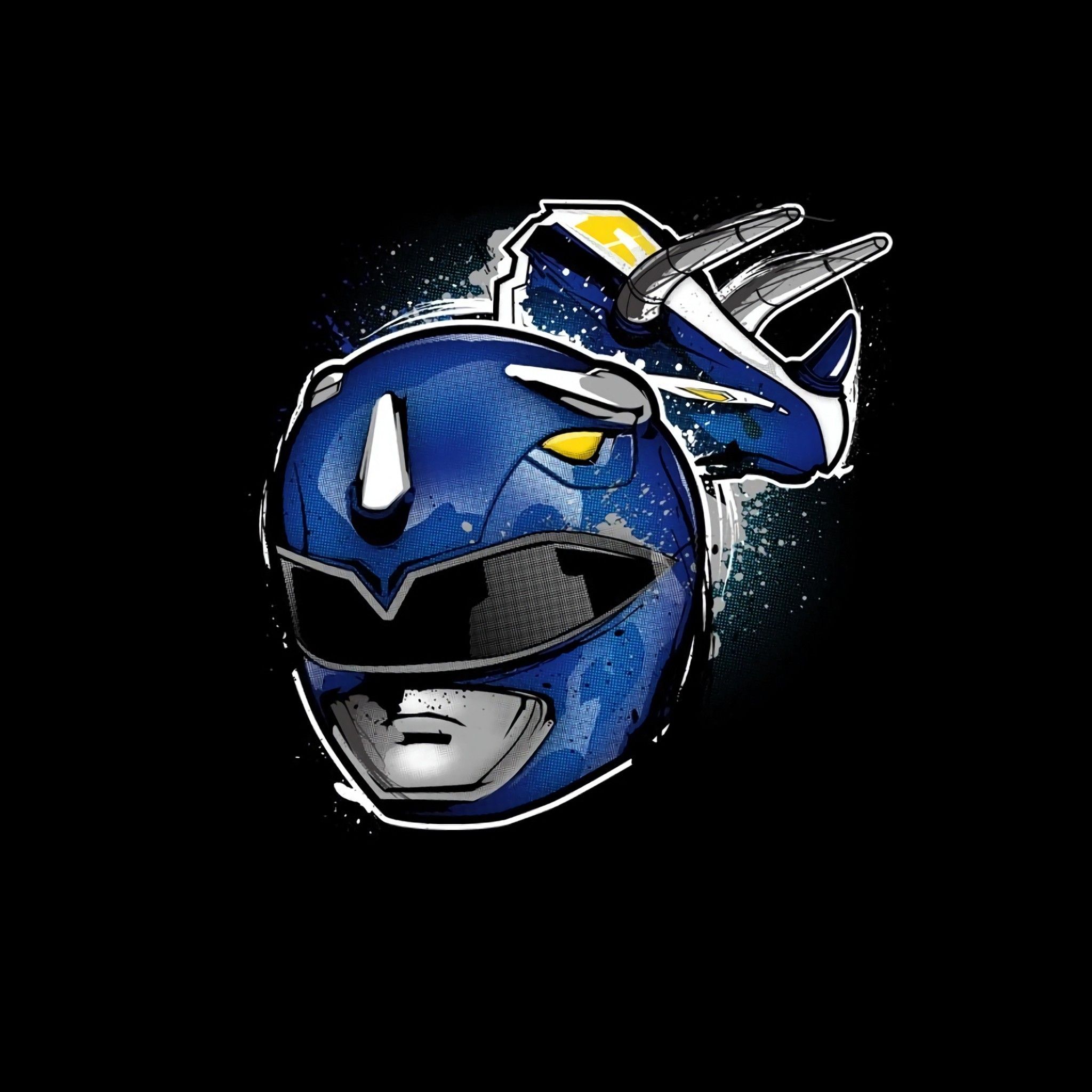 Blue Power ranger to see more animated Power rangers wallpaper! - iPad mini wallpaper, Power rangers, Wallpaper