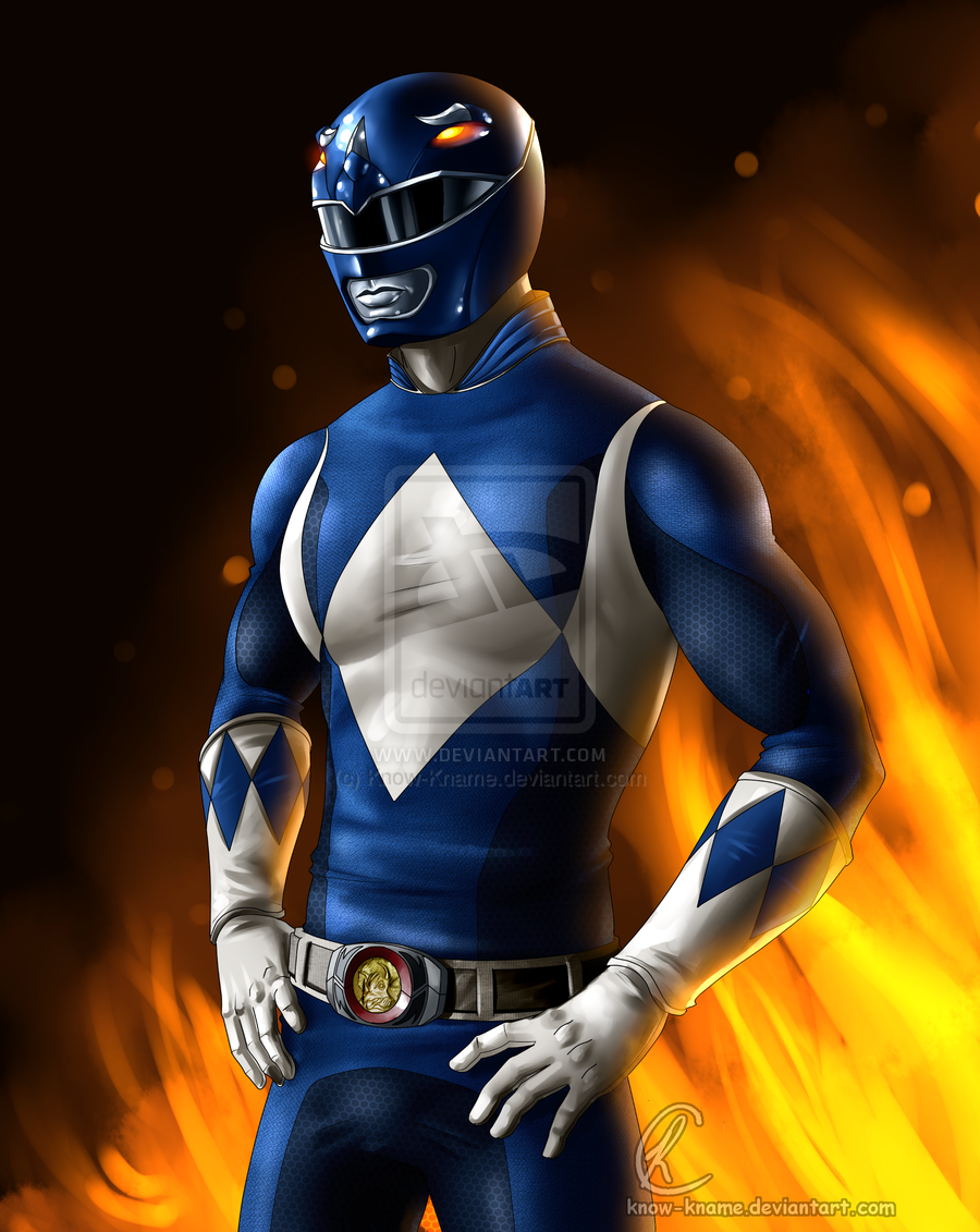 Free download Blue Power Ranger by Know Kname [900x1131]