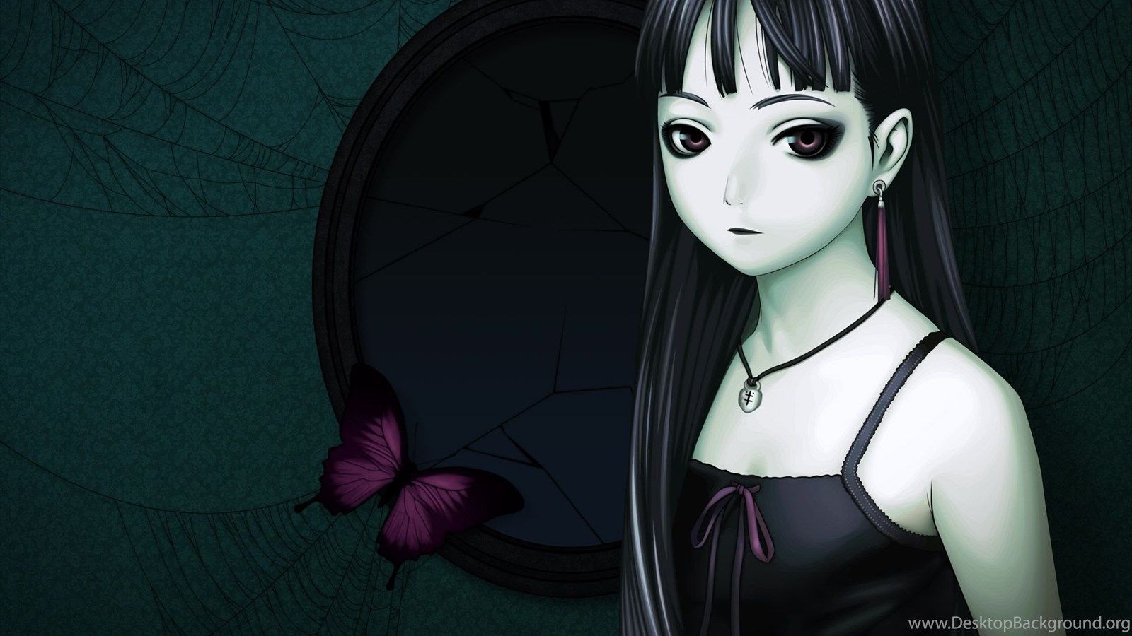 Download Anime Goth Girl Wallpaper 1920x1200 Desktop Background
