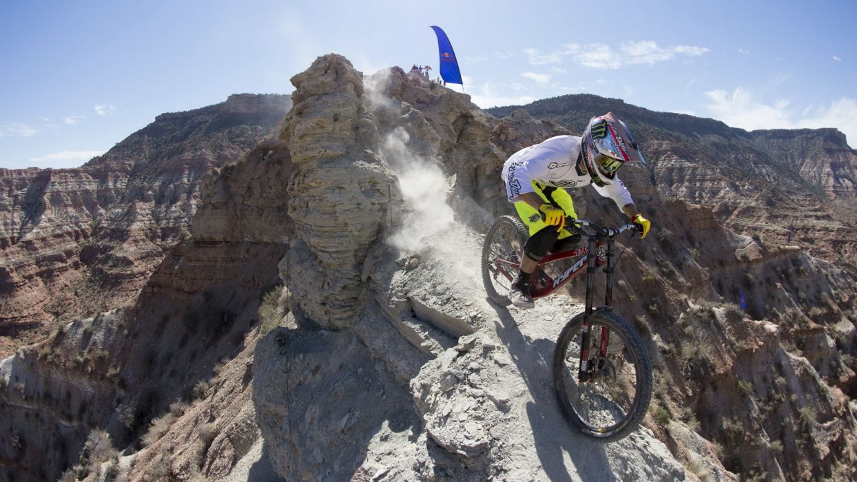 Bicycles sports extreme sports Red Bull Red Bull Rampage wallpaperx1080