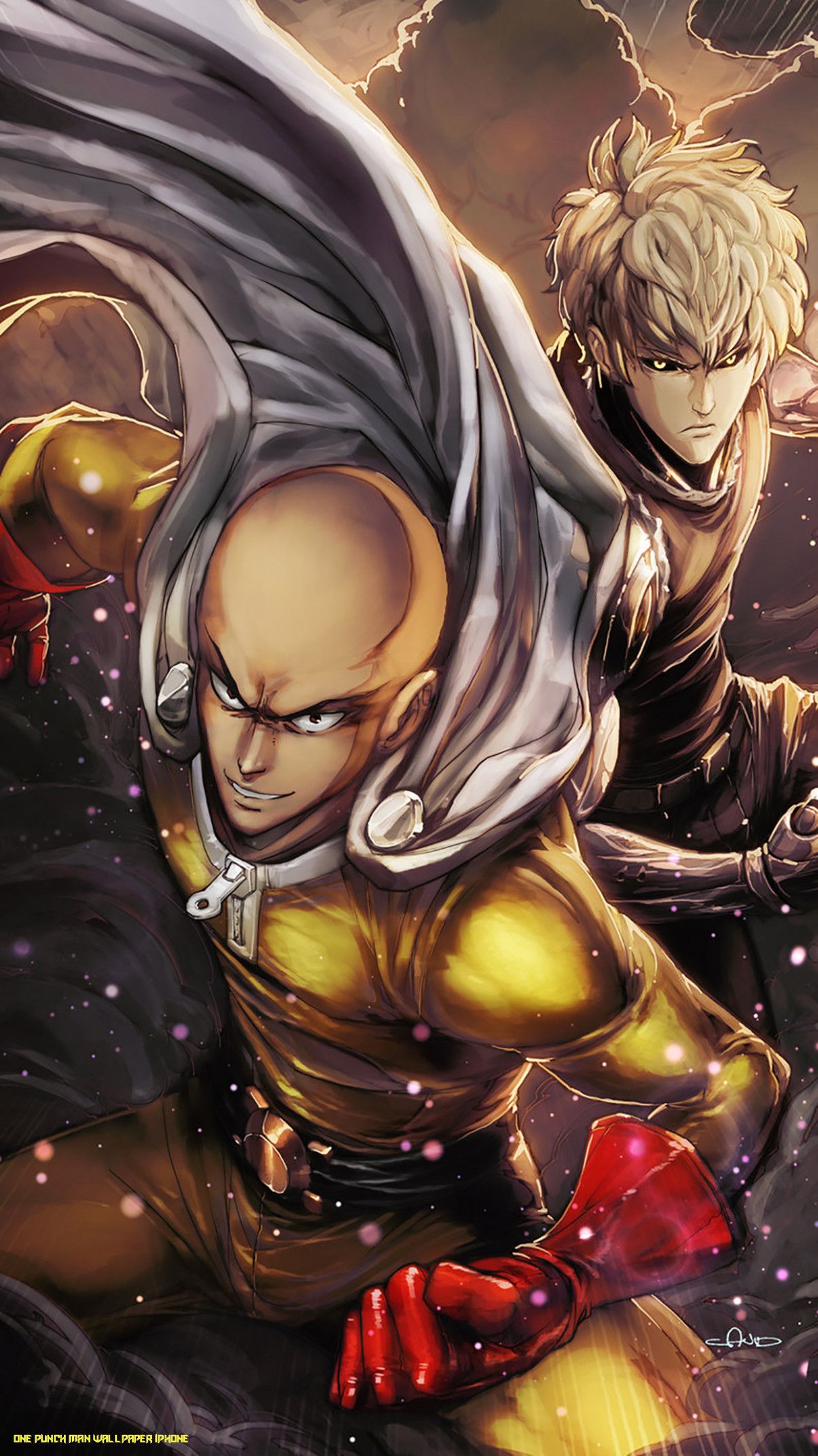 One punch man, saitama, character iPhone XS MAX HD phone wallpaper