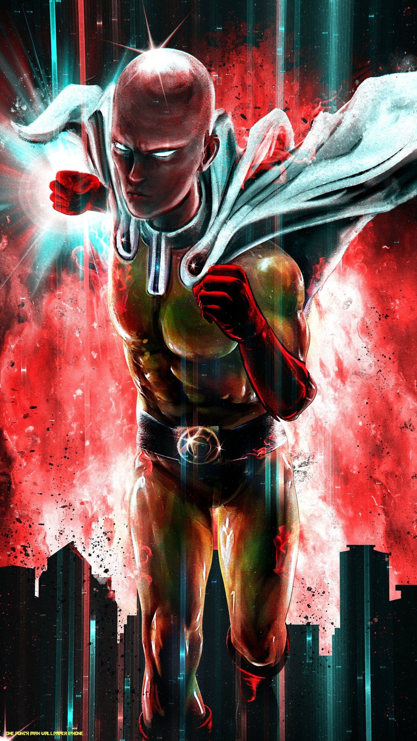 Saitama One Punch Man Anime ID 3216 iPhone Wallpapers Free Download