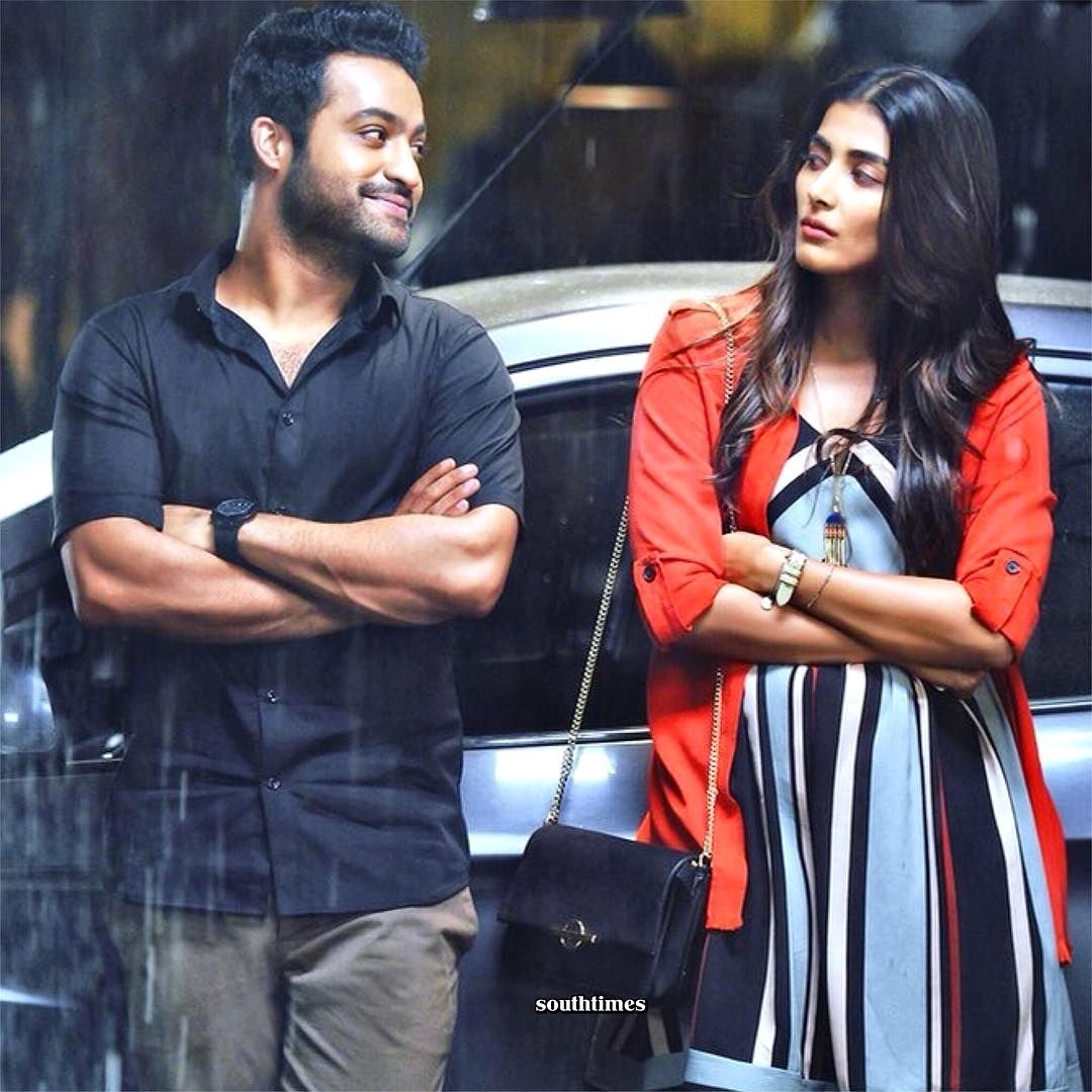 A new still from Aravindha Sametha. #jrntr #poojahegde