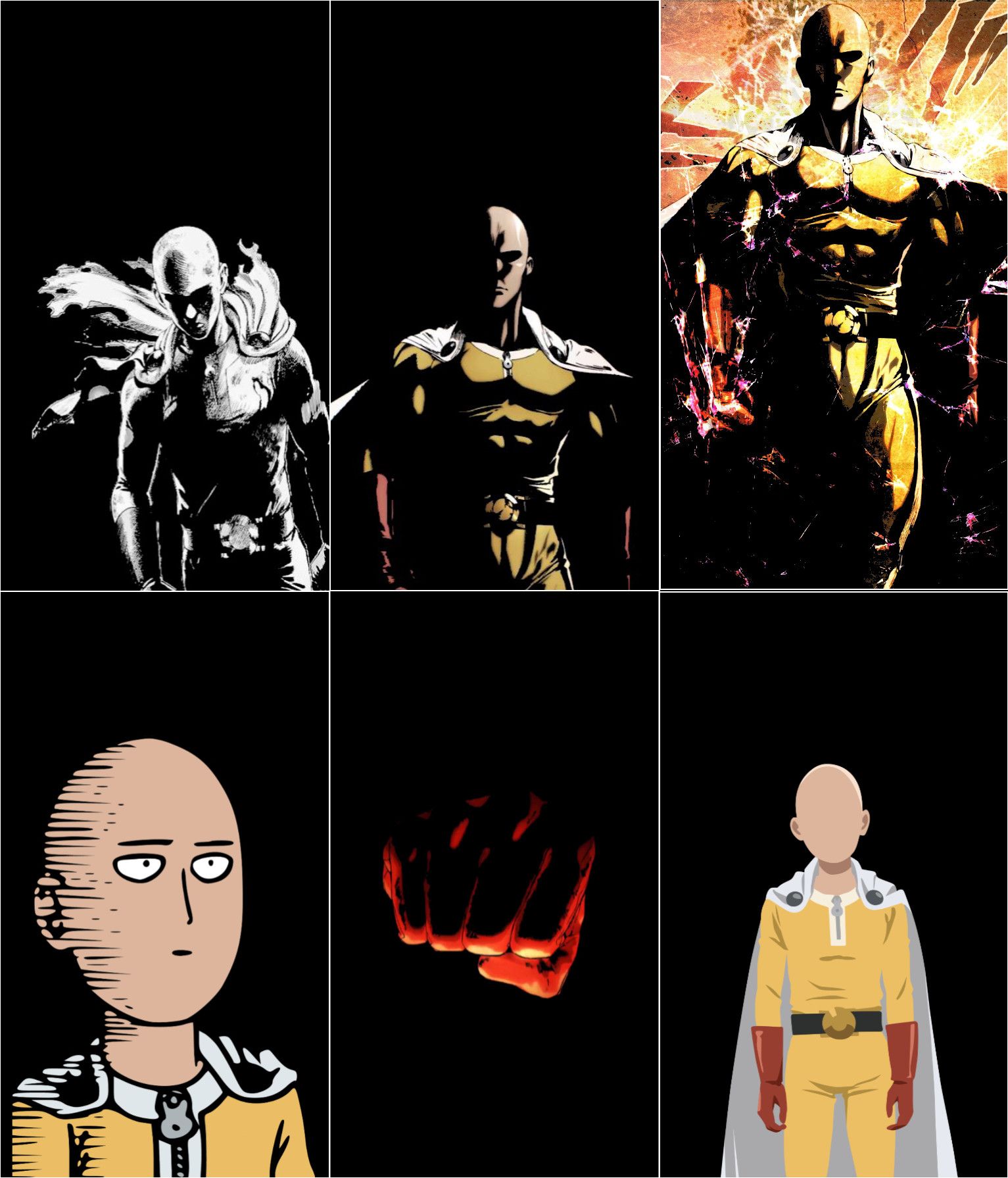 One Punch Man phone wallpaper [1533x1791] [Seperate picture