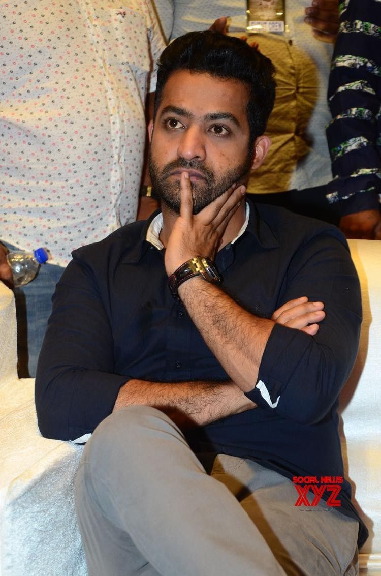 NTR Stills from Aravindha Sametha Movie Pre Release Event