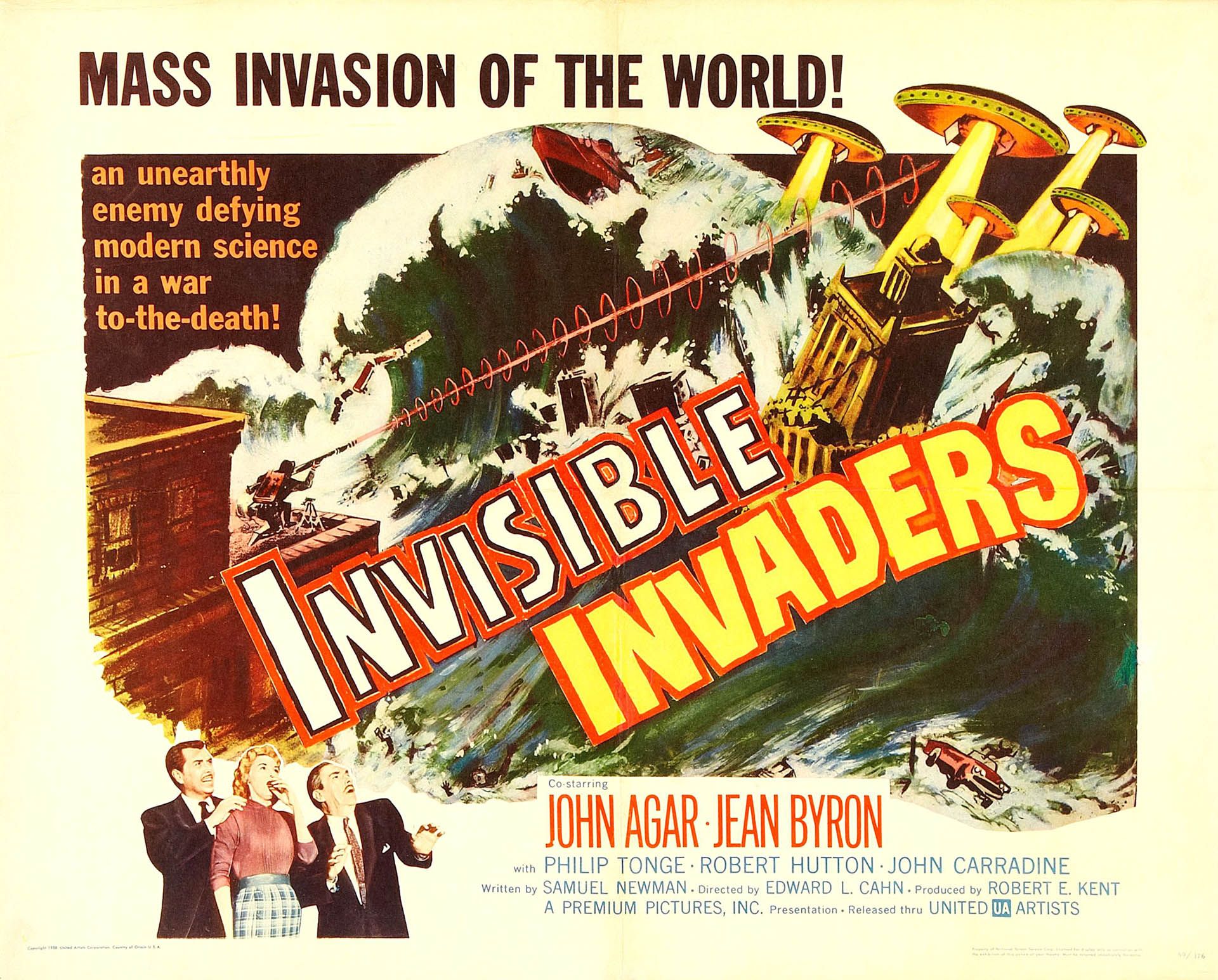 Invisible Invaders Invasion B Movie Posters