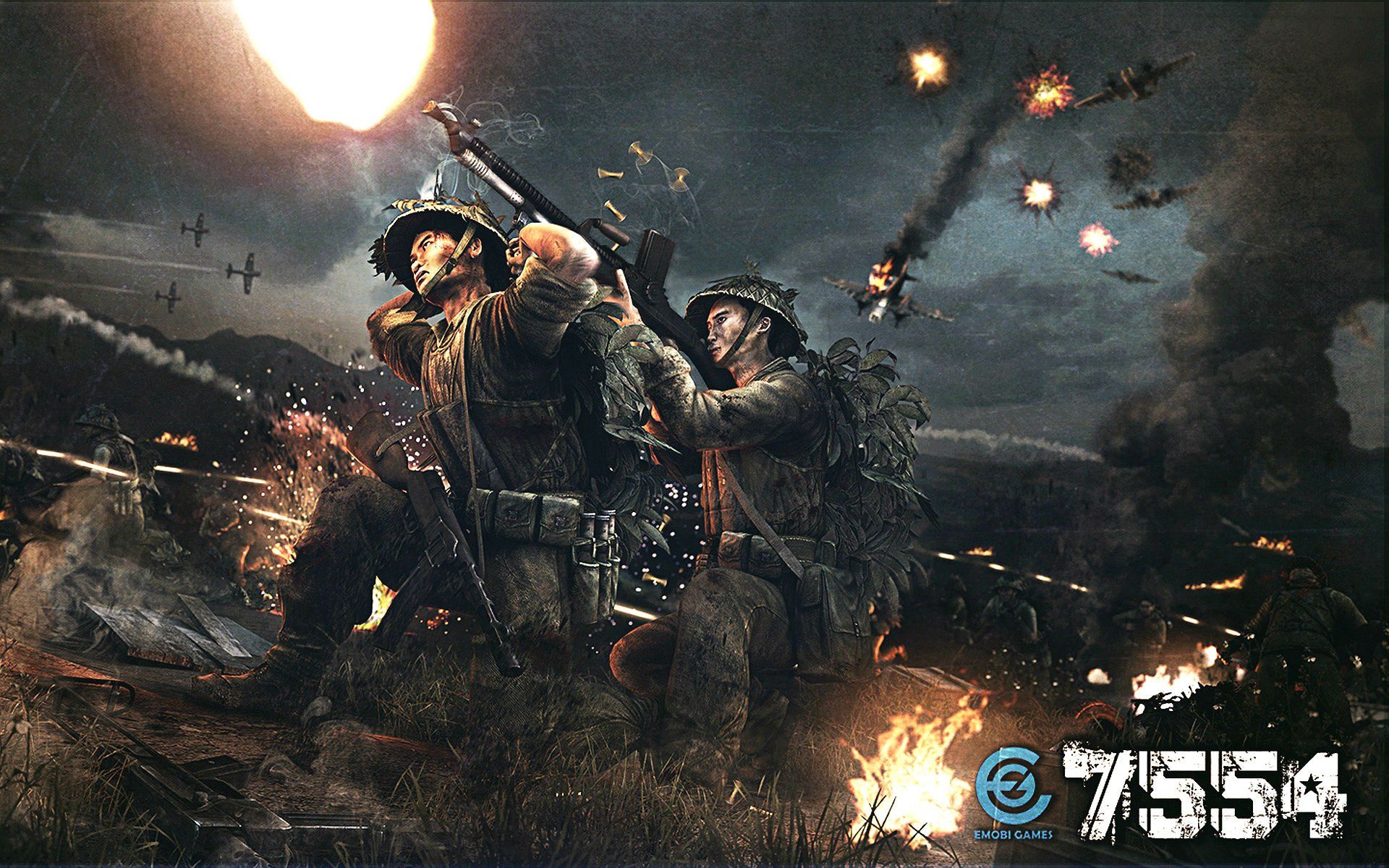 shooter military action fighting war vietnam combat battle poster wallpaperx1200